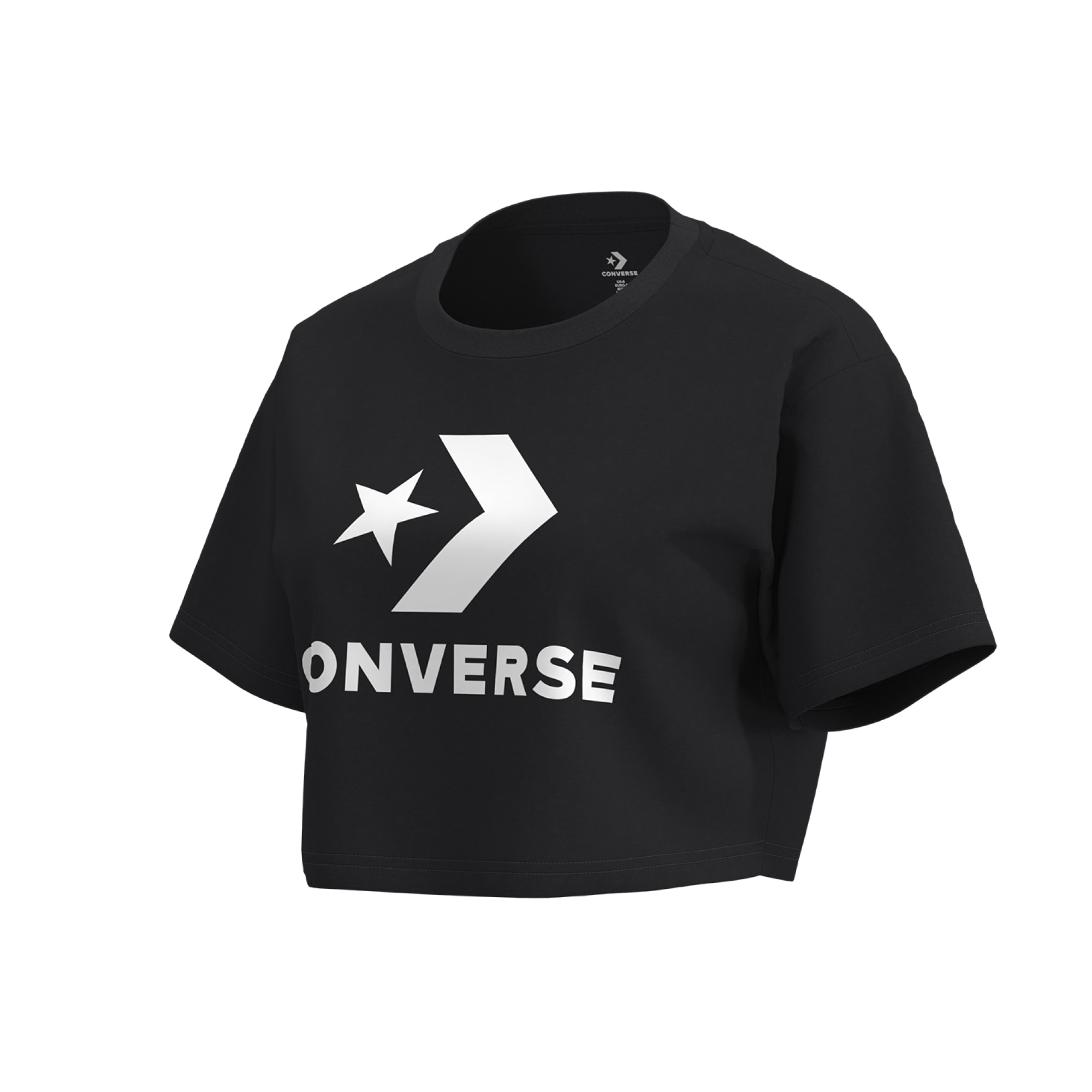 T-shirt Chuck Crop Sporty Tee Converse Preto-9