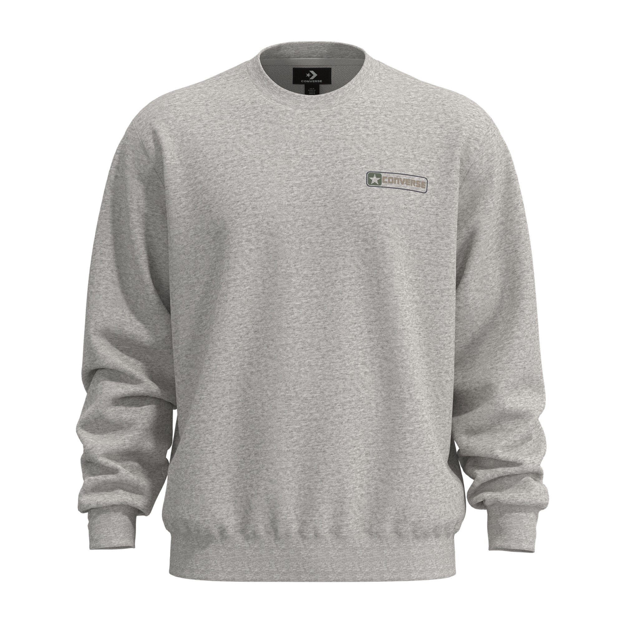 Sweat Box Star Crew Converse Cinzento-7