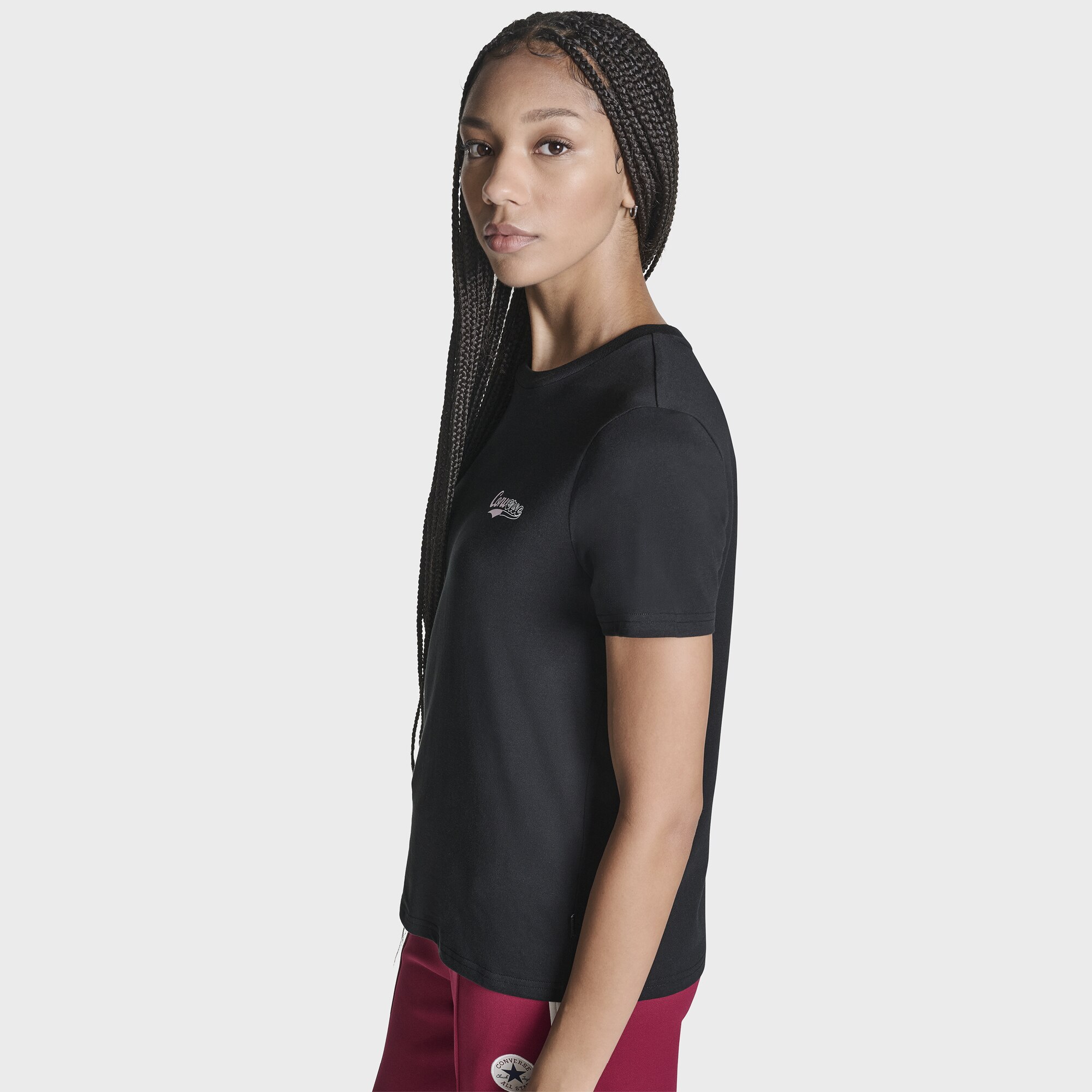 T-shirt Winged Low Converse Preto-3