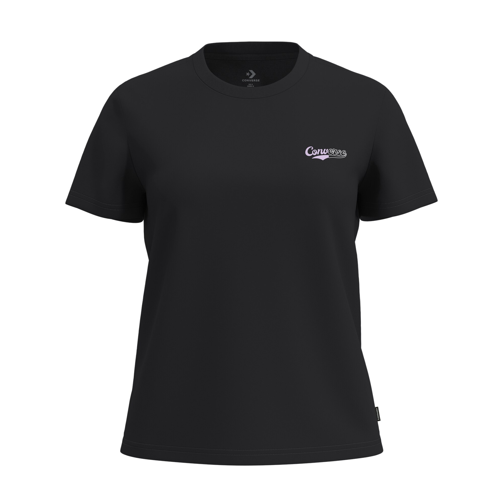 T-shirt Winged Low Converse Preto-7