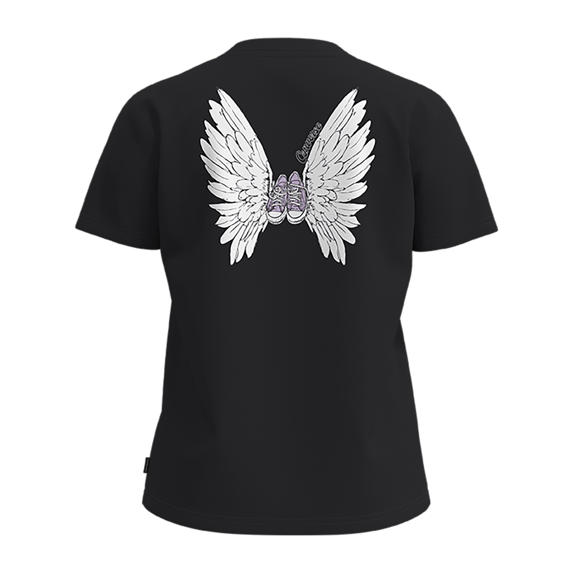 T-shirt Winged Low Converse Preto-8