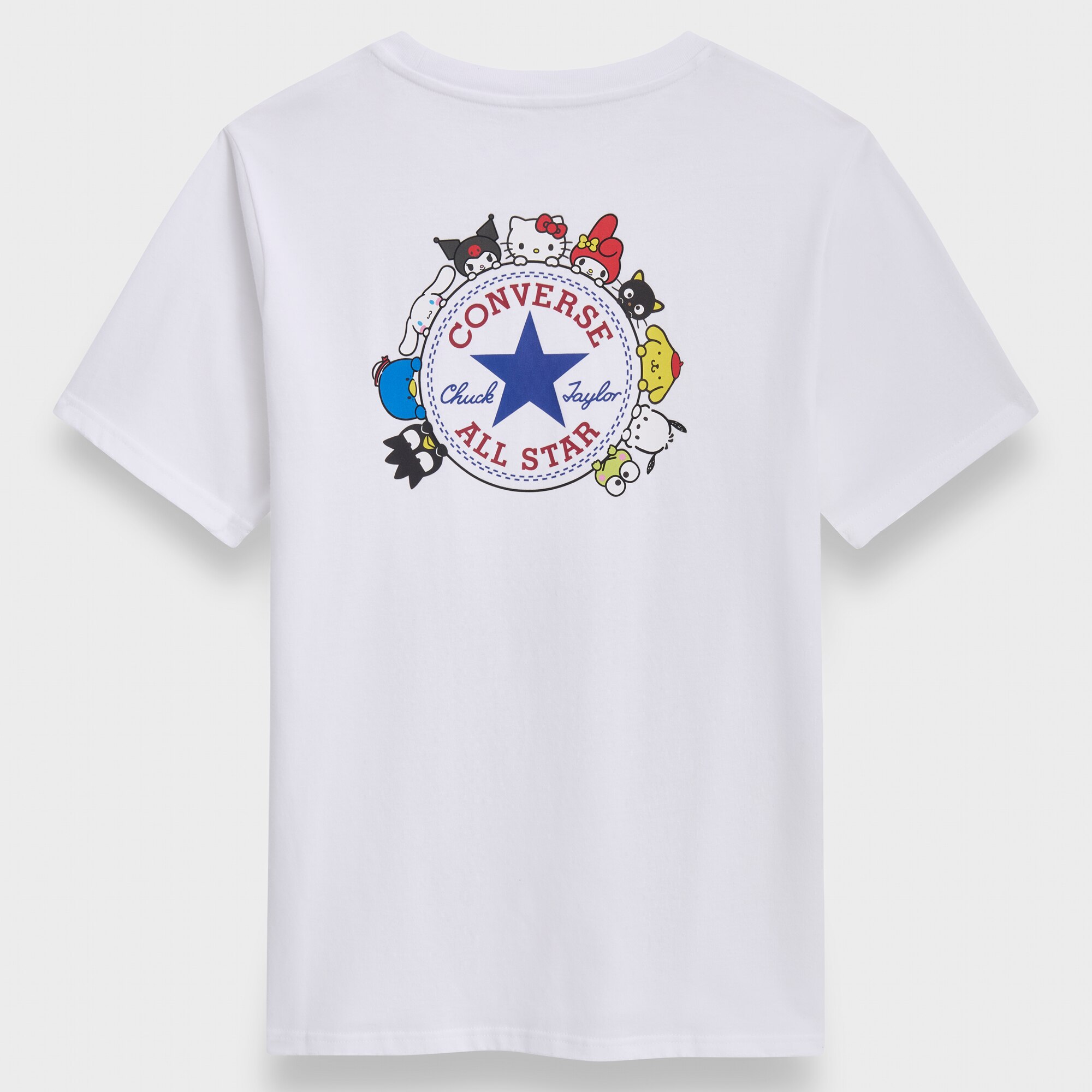 T-shirt Kitty Sticker Tee Converse Branco-2