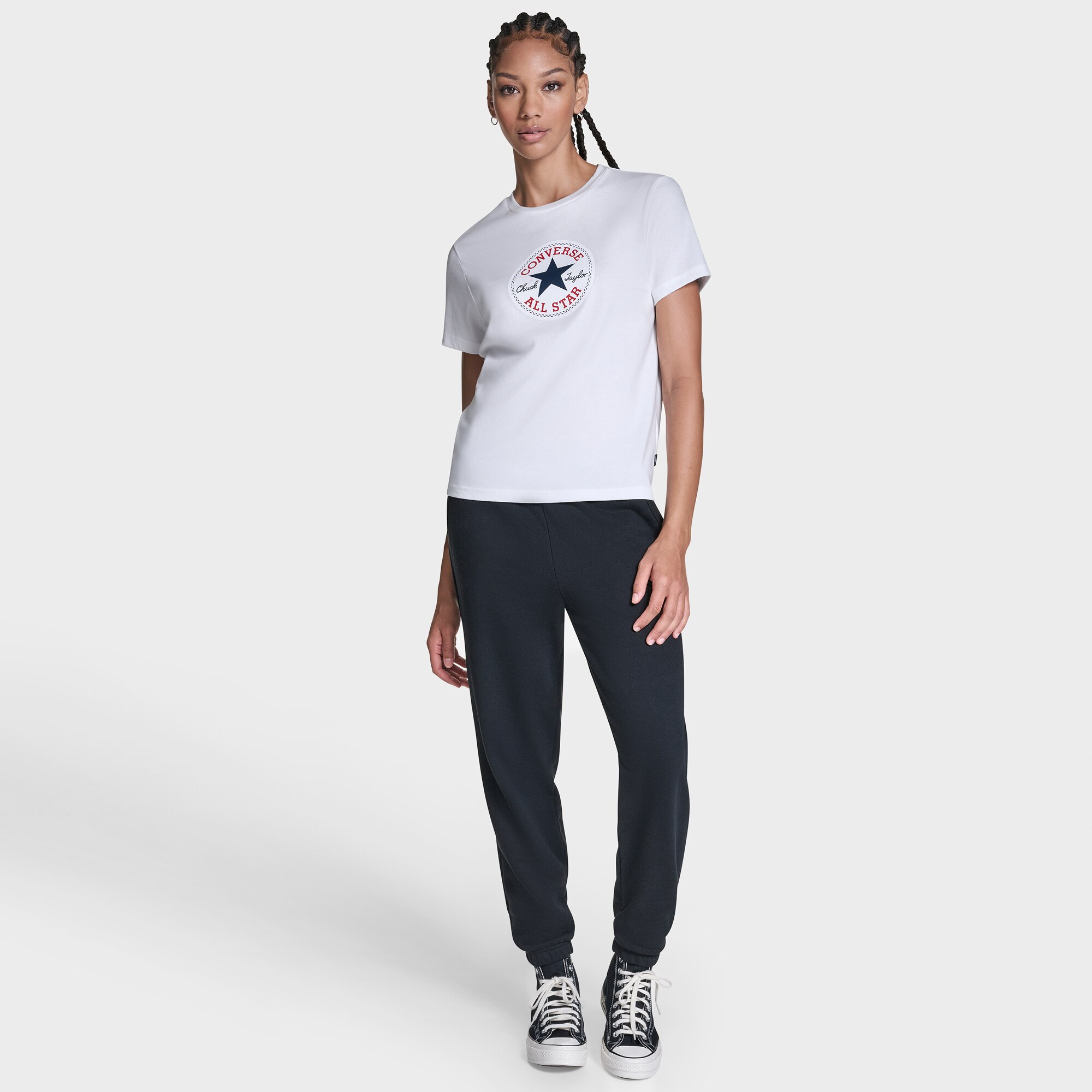 T-shirt Chuck Logo Tee Converse Branco-4