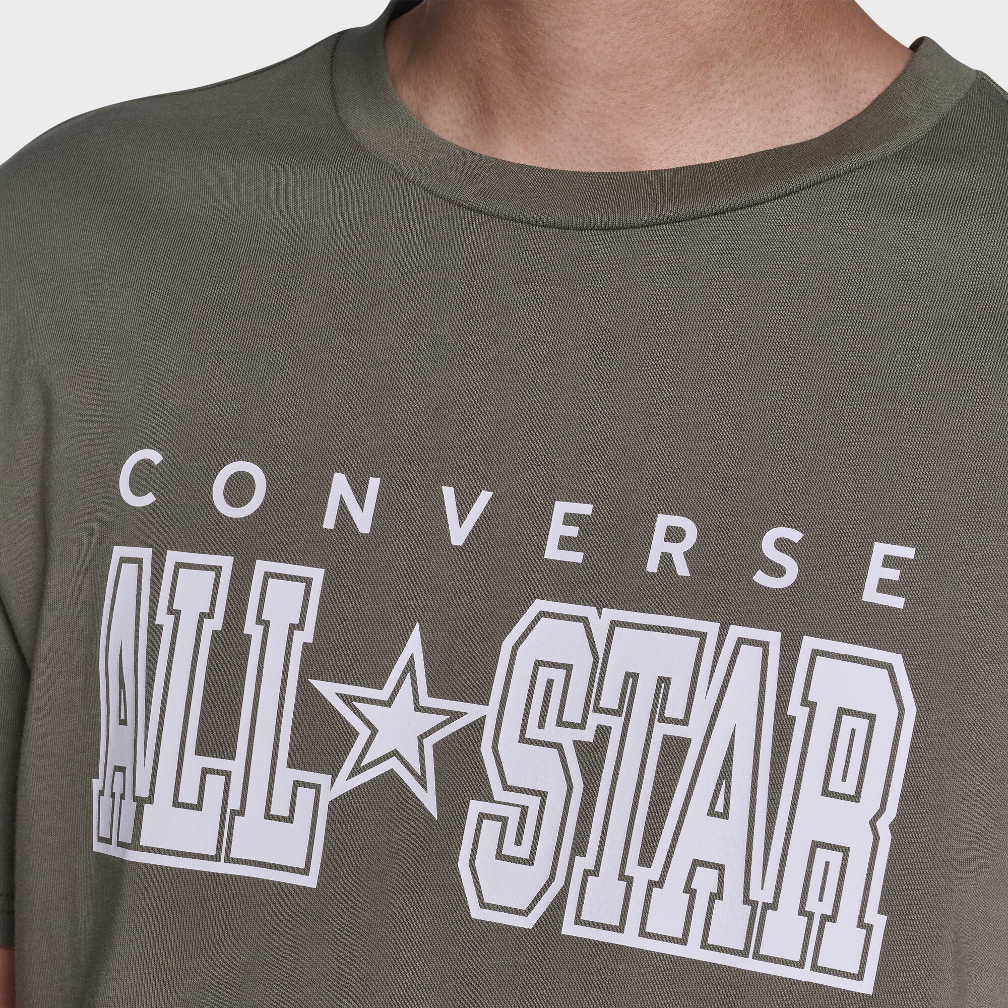 T-shirt All Star Tee Converse Verde-acinzentado-6