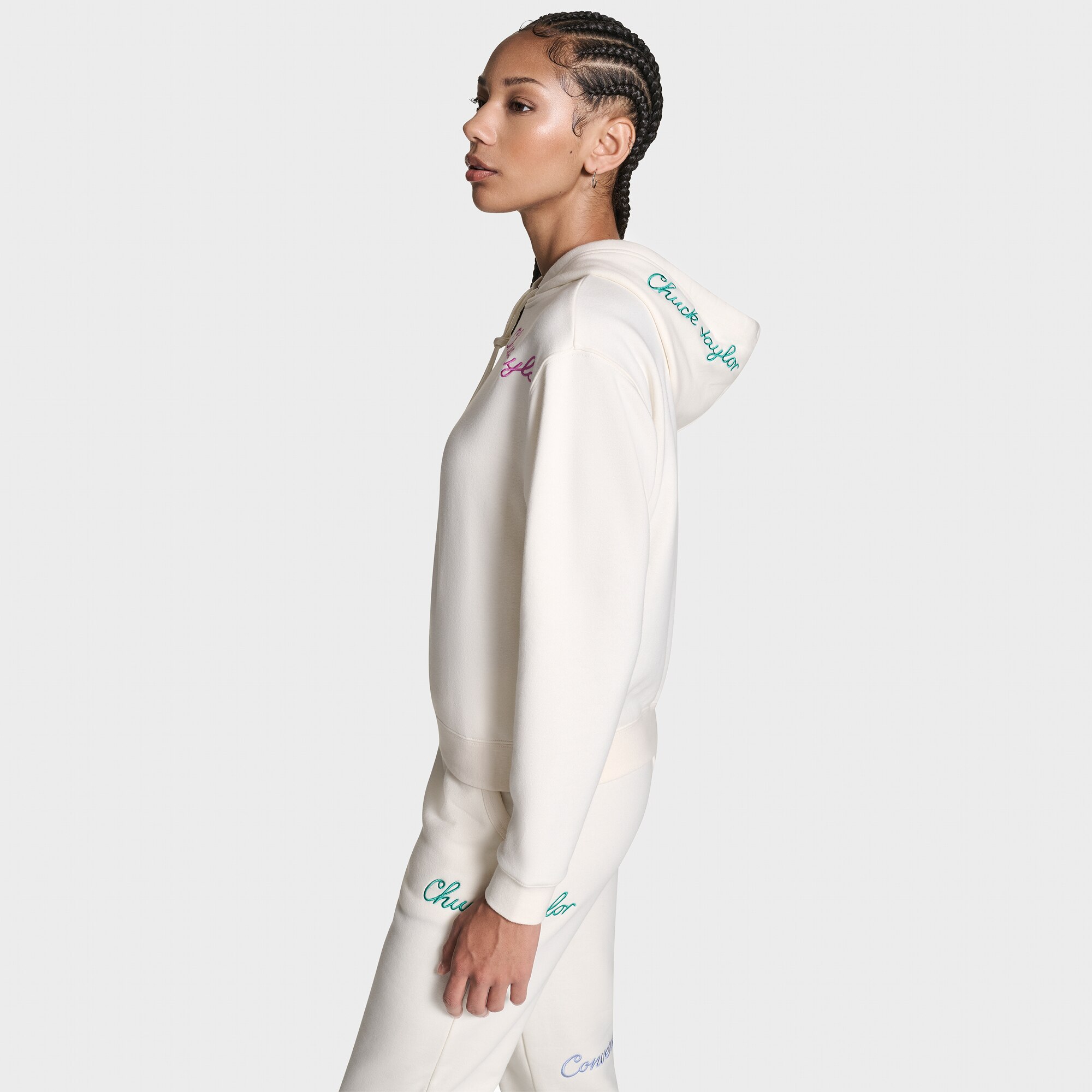 Sweatshirt Chuck Patch Hoodie Aop Converse Branco-marfim-2
