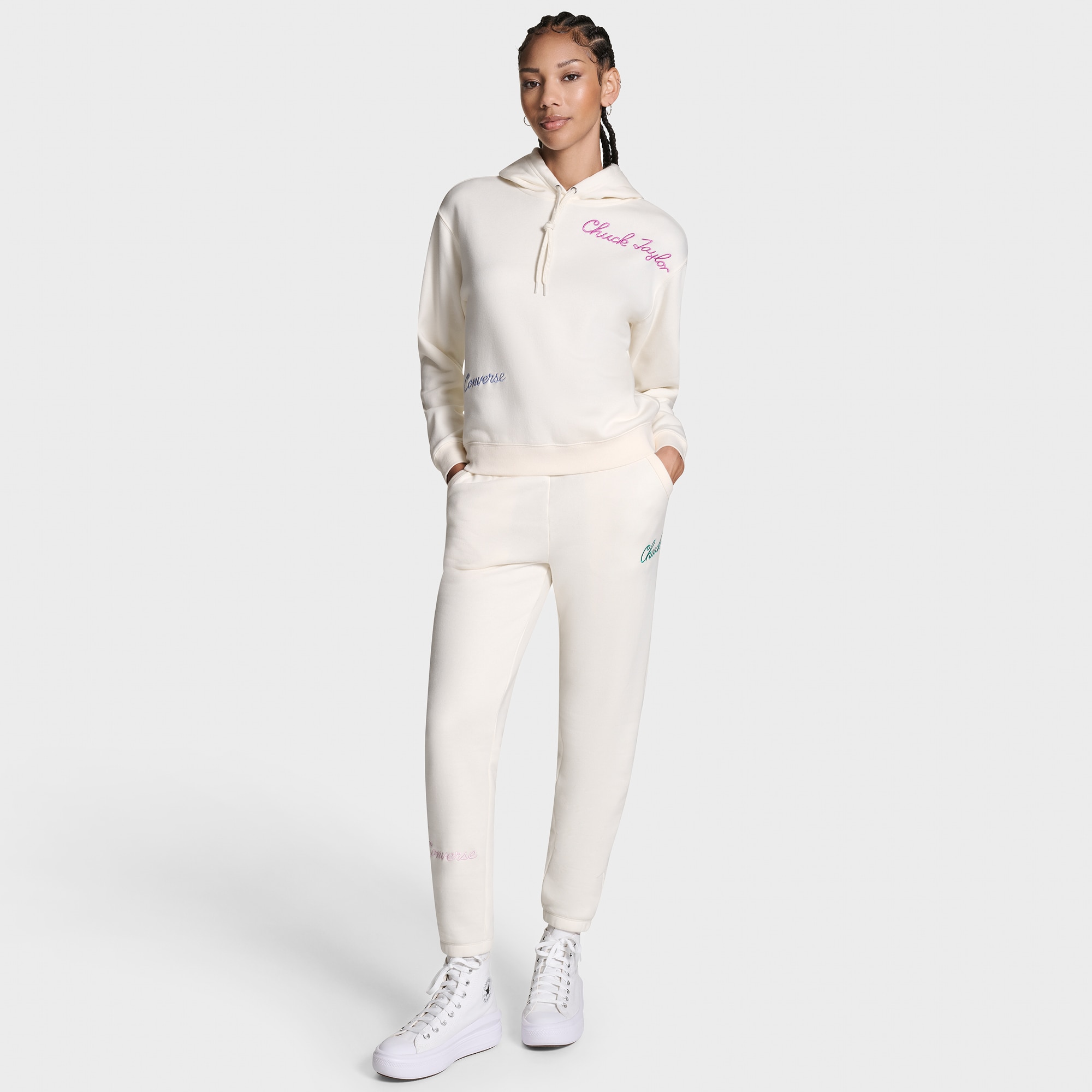 Sweatshirt Chuck Patch Hoodie Aop Converse Branco-marfim-4