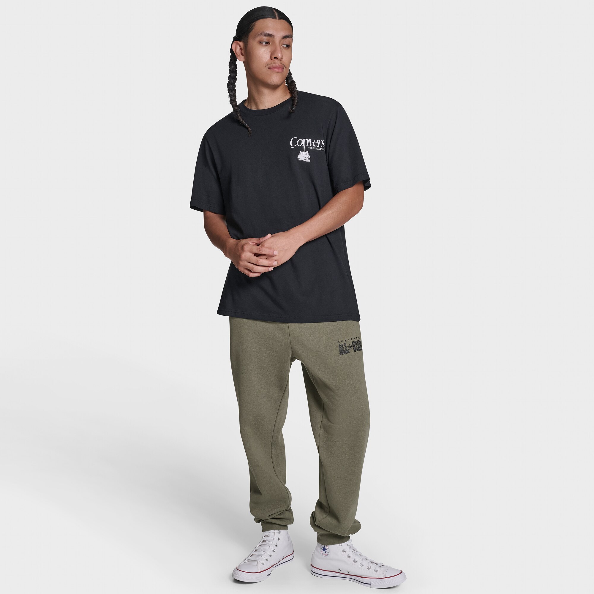 T-shirt Hanging Sh Tee Converse Preto-3