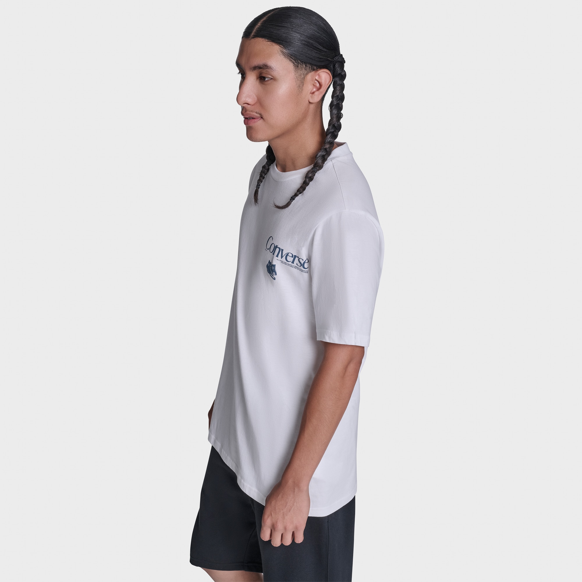T-shirt Hanging Sh Tee Converse Branco-2