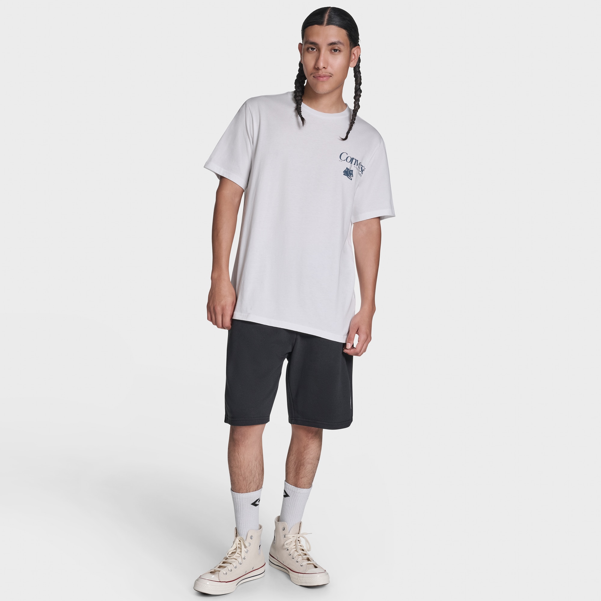 T-shirt Hanging Sh Tee Converse Branco-3