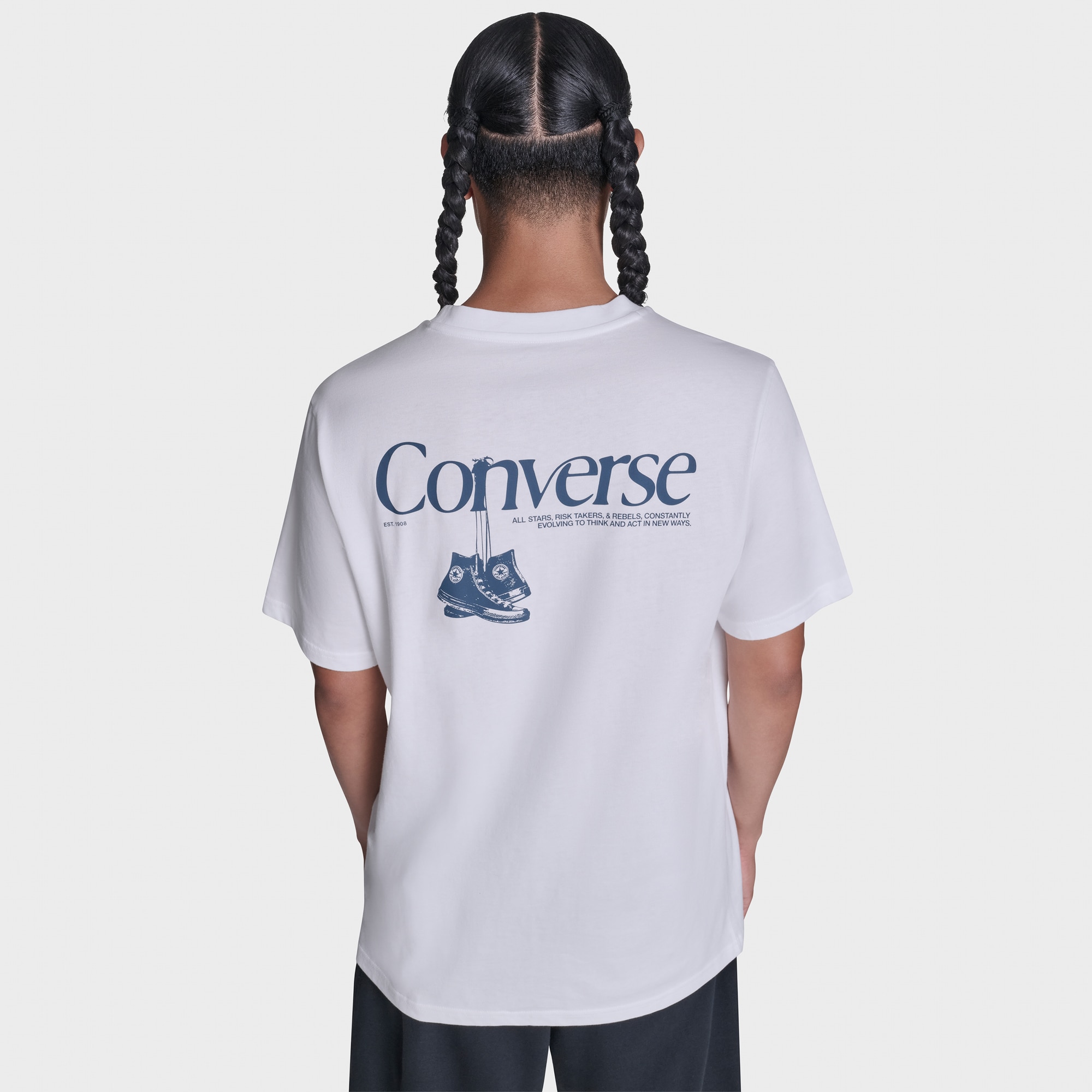 T-shirt Hanging Sh Tee Converse Branco-4