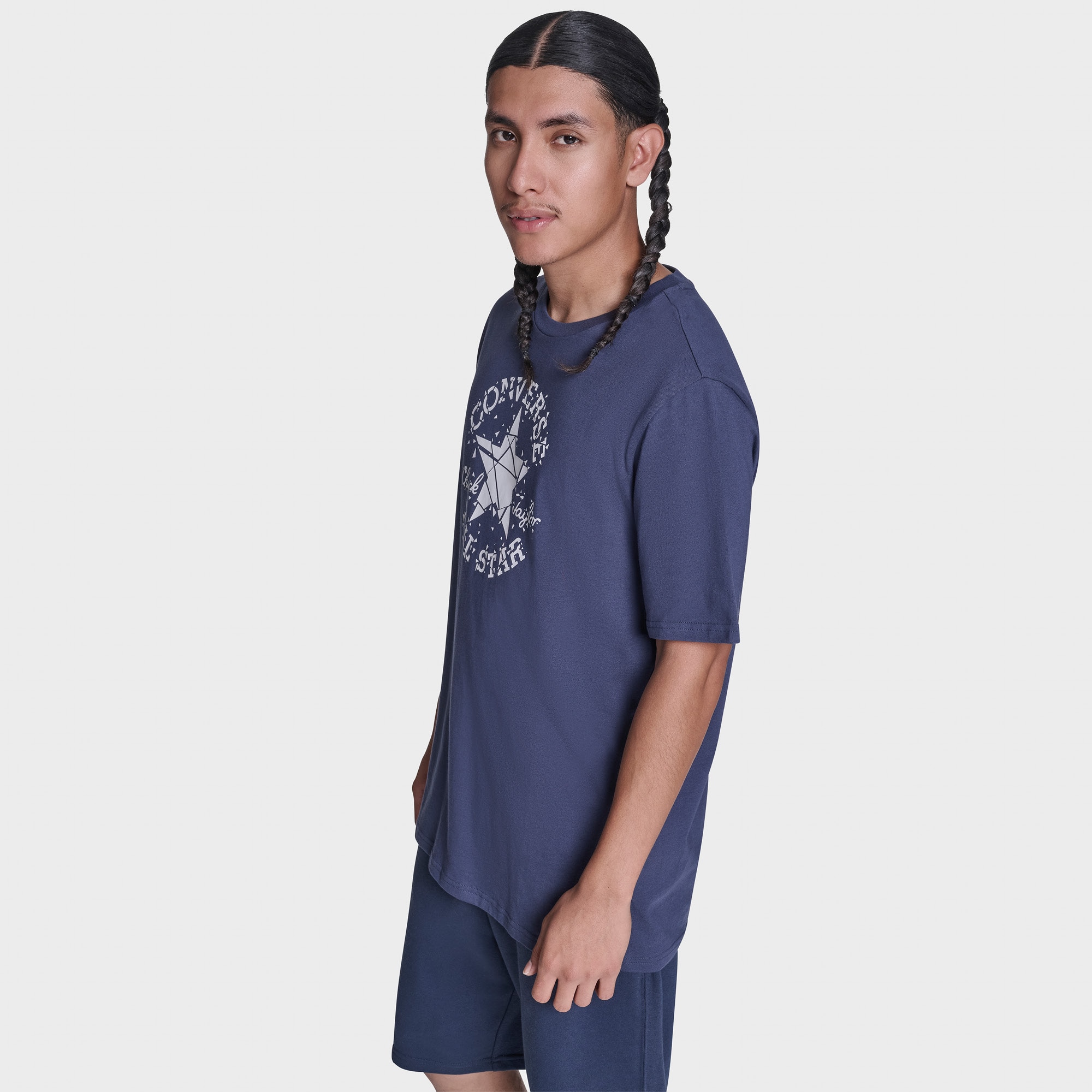 T-shirt Broken Glass Tee Converse Azul-marinho-2
