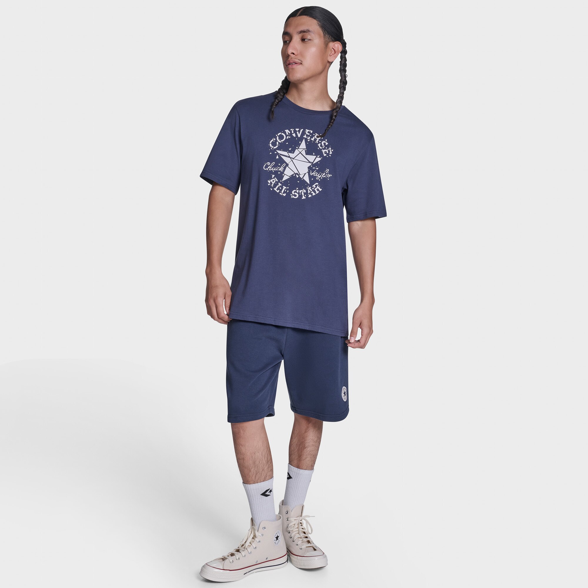 T-shirt Broken Glass Tee Converse Azul-marinho-3