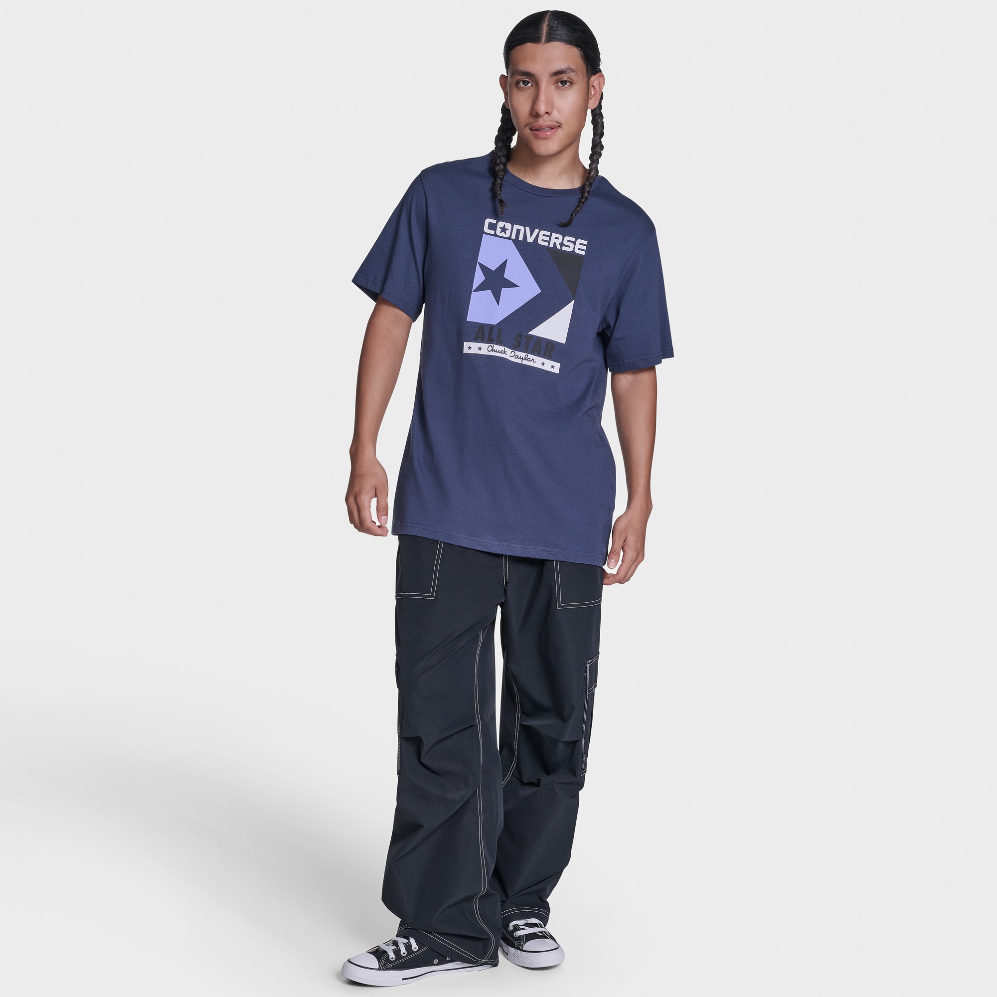T-shirt Timeless Boxed Chev Converse Azul-marinho-3