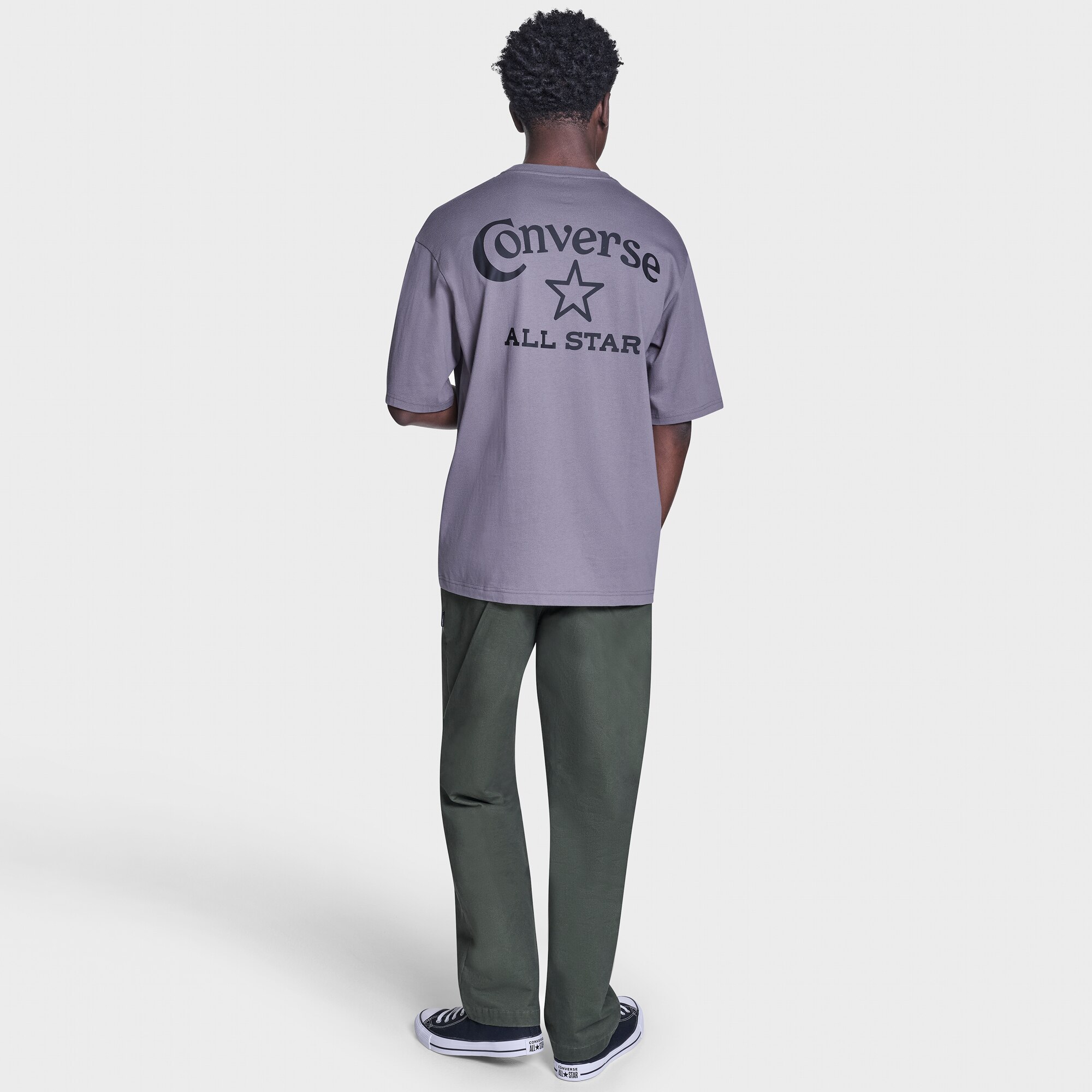 T-shirt Archive Star Logo Tee Converse Violeta-5