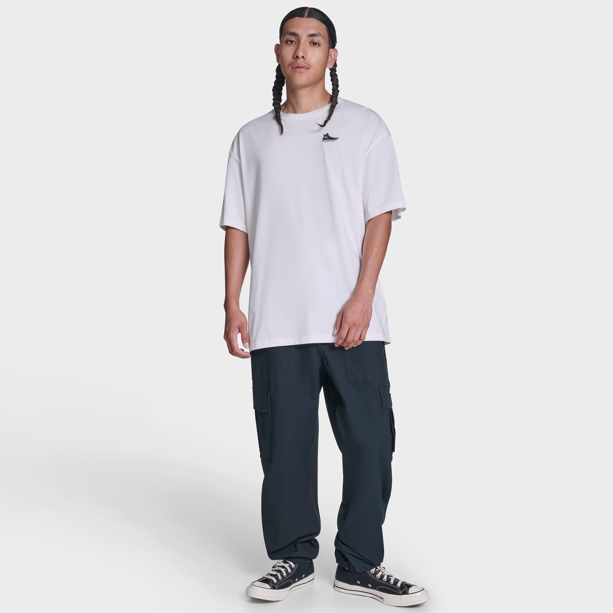 T-shirt Sneaker Patch Tee Converse Branco-3