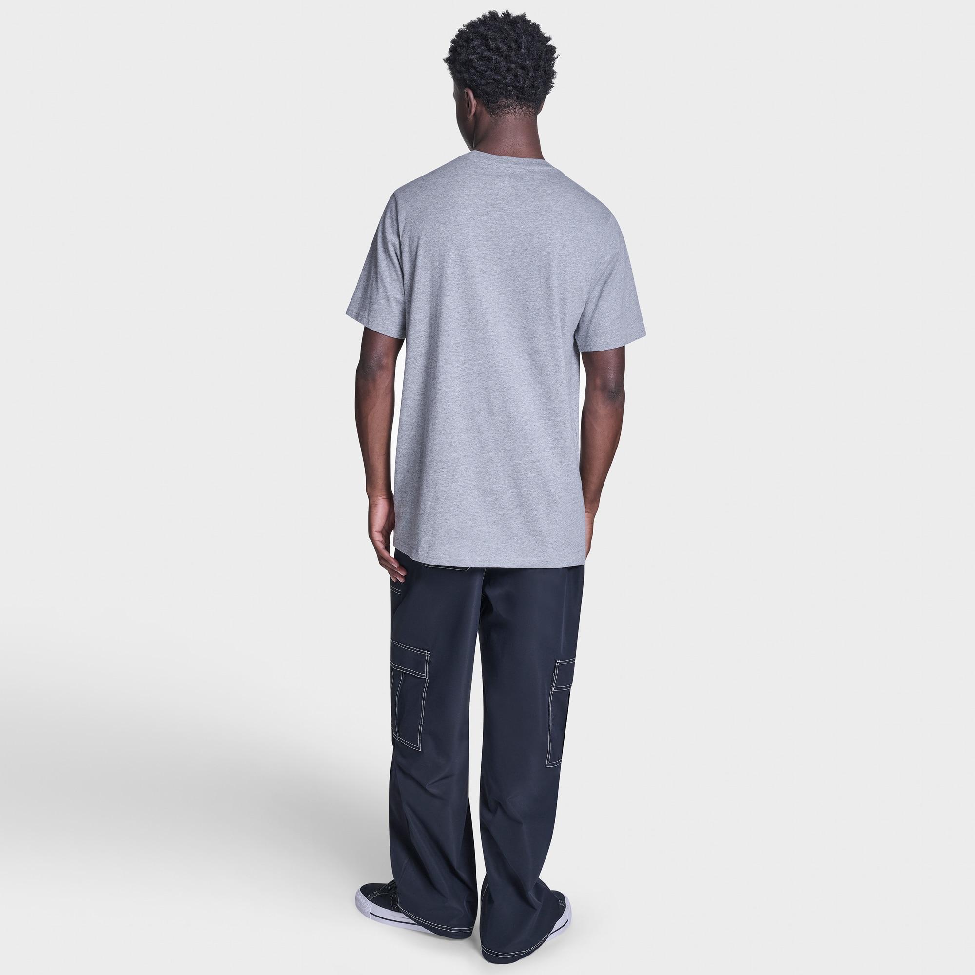 T-shirt Munchies Chevron Tee Converse Cinzento-5