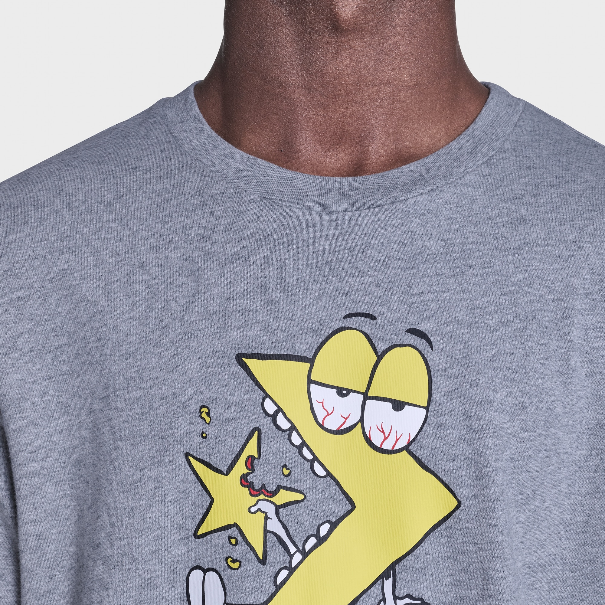 T-shirt Munchies Chevron Tee Converse Cinzento-6