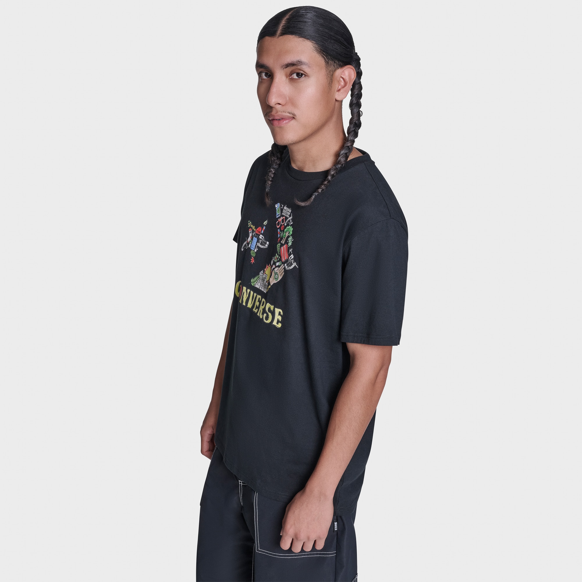 T-shirt Chevron Acc Tee Converse Preto-2