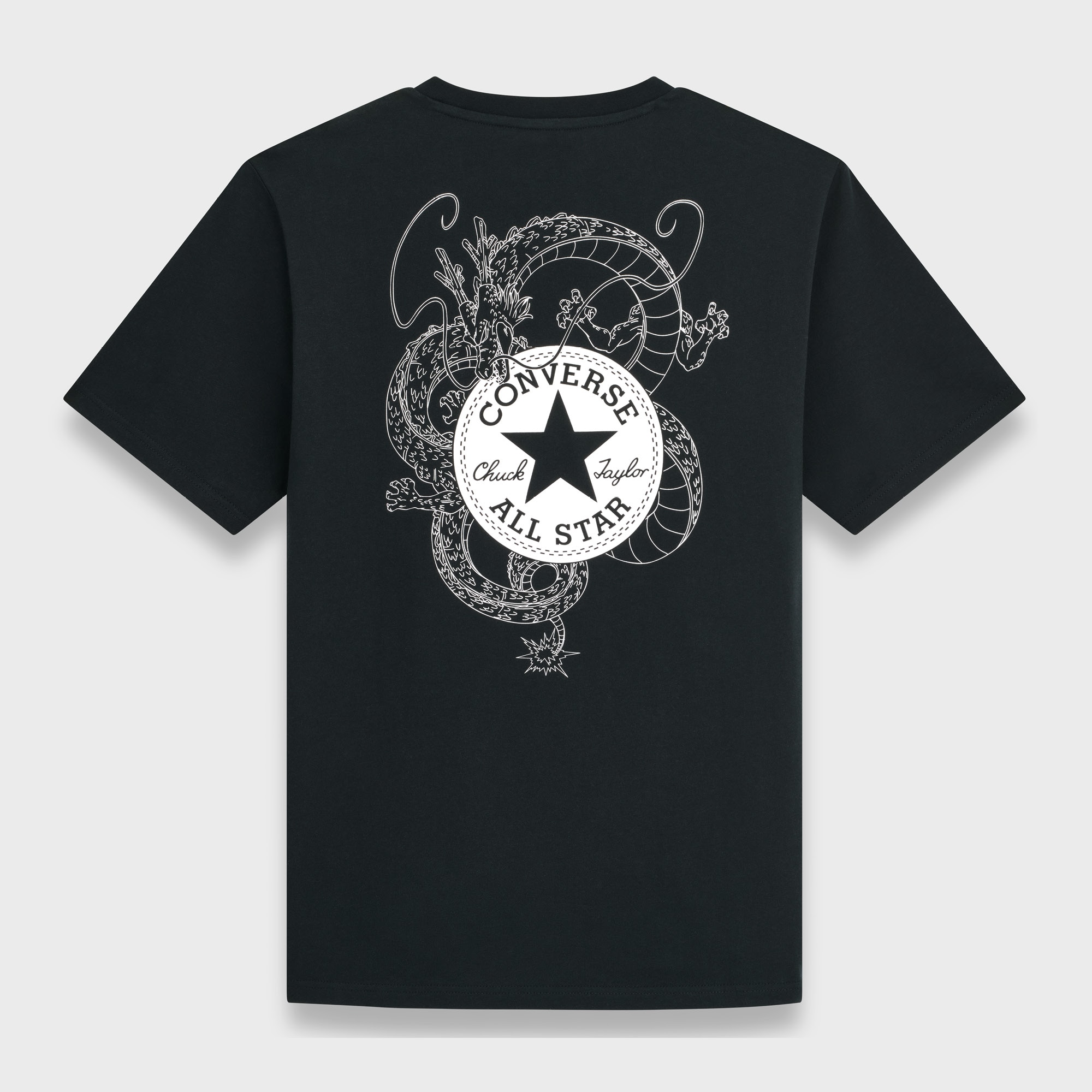 T-shirt Dragon Ball Z Shenron T-shirt Converse Preto-2