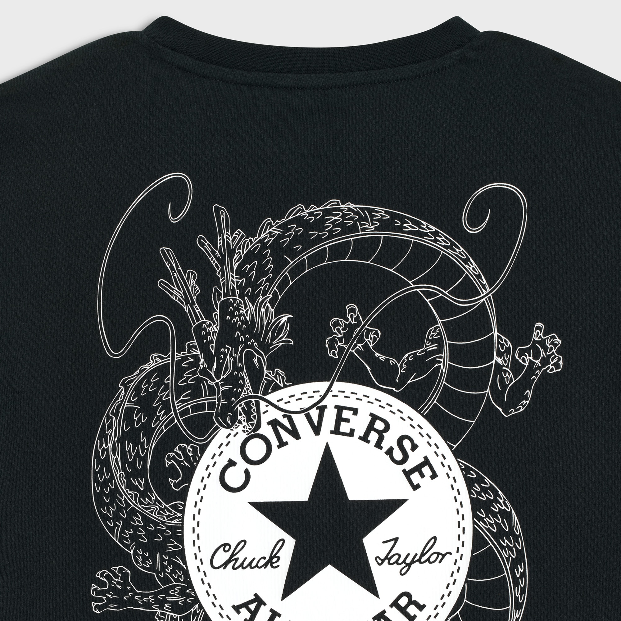 T-shirt Dragon Ball Z Shenron T-shirt Converse Preto-3