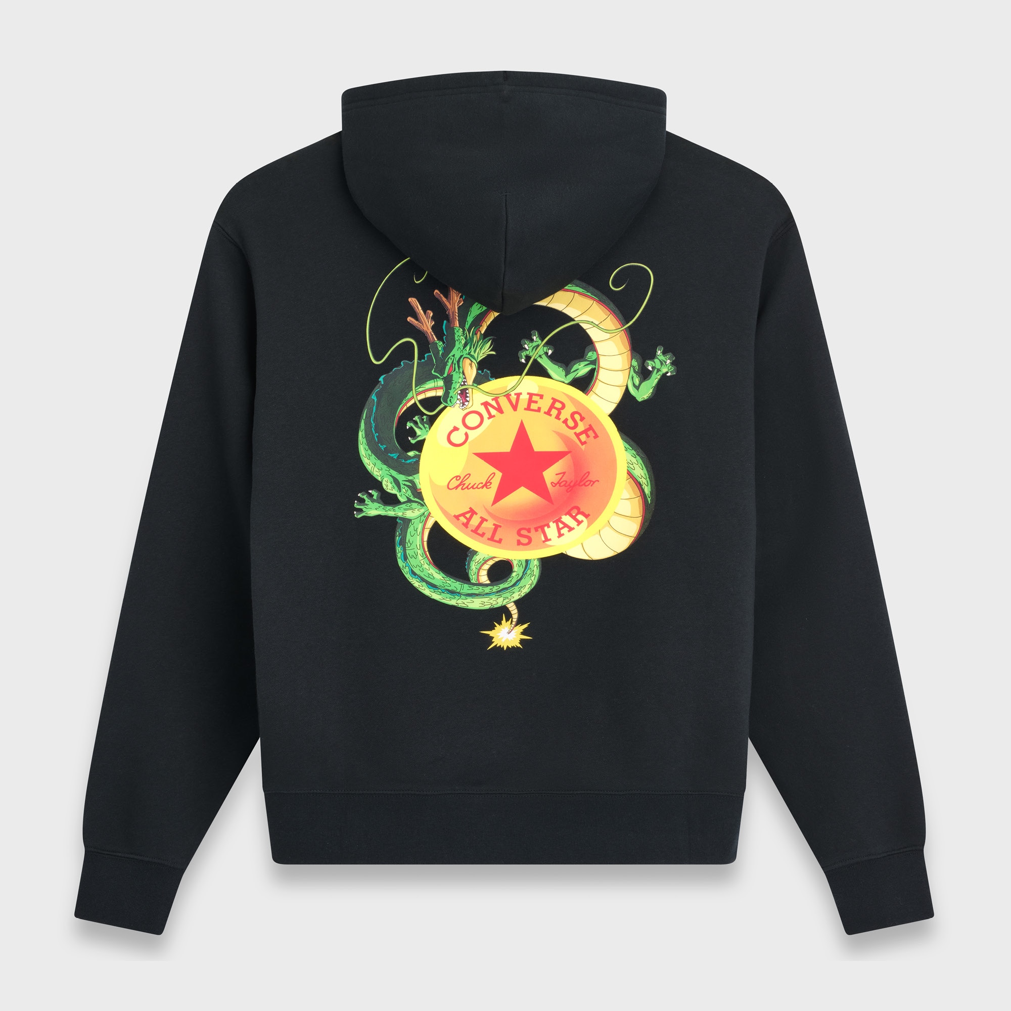 Sweatshirt Dragon Ball Z Shenron Hoodie Converse Preto-2
