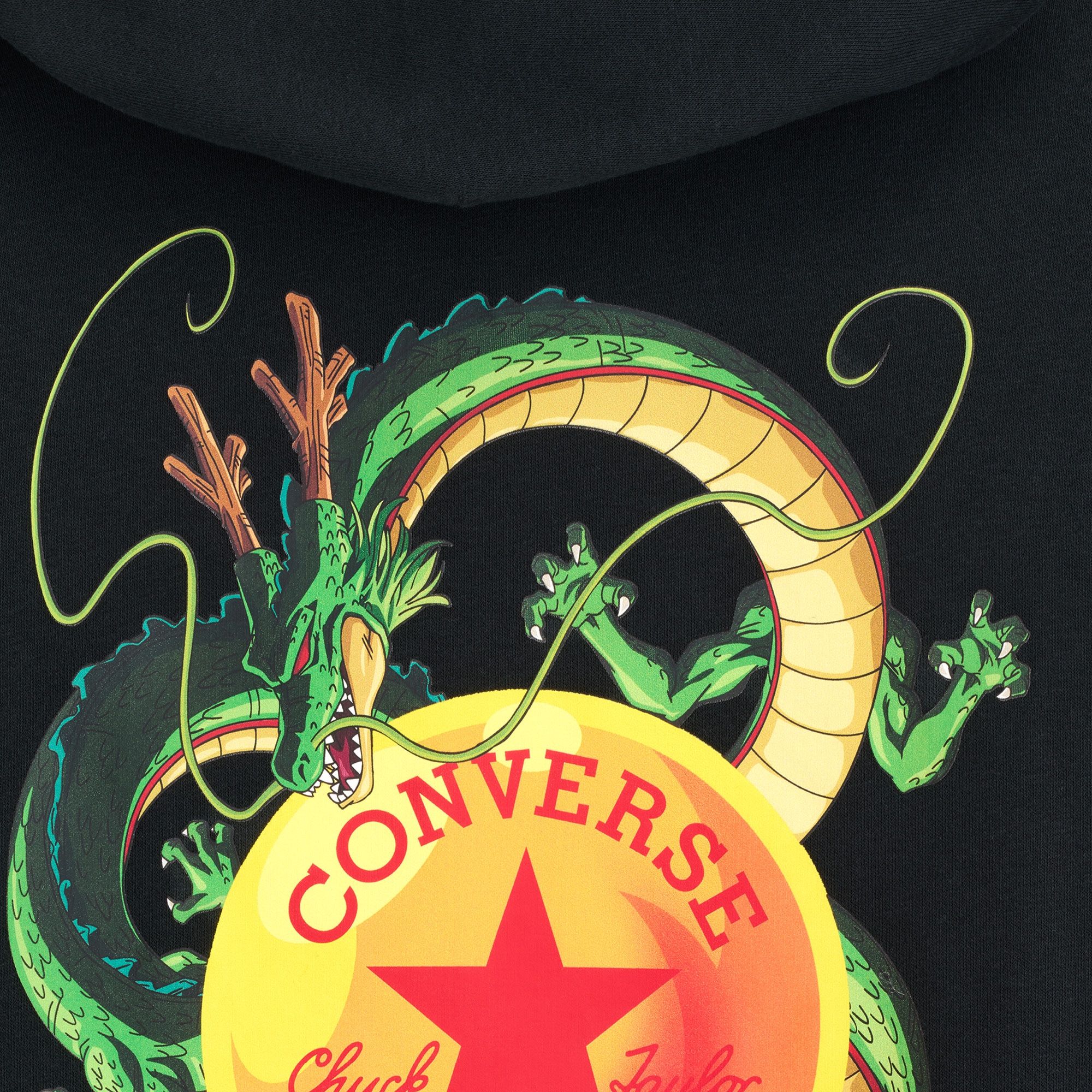 Sweatshirt Dragon Ball Z Shenron Hoodie Converse Preto-4