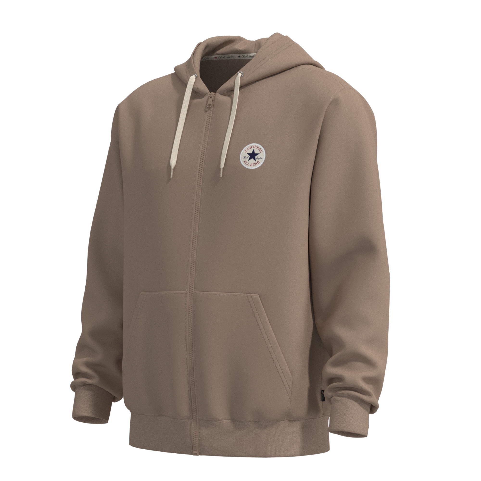 Sweatshirt Chuck Patch Full Zip Converse Castanho-claro-3