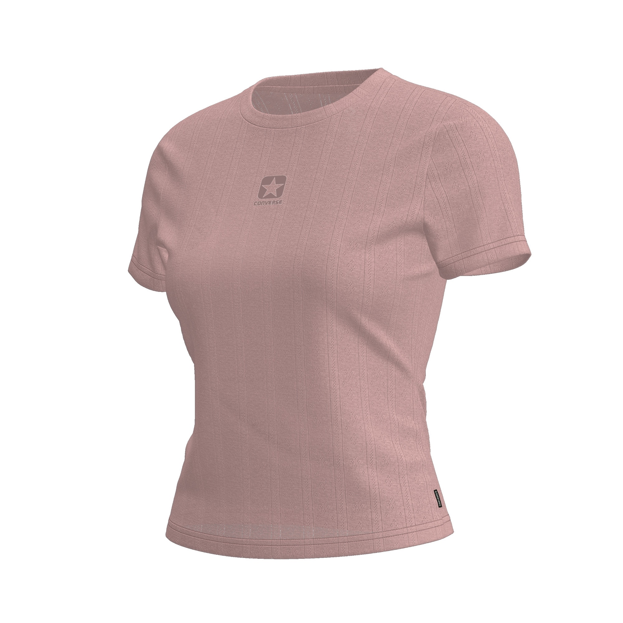 T-shirt Utility Tee Converse Rosa-pastel-3