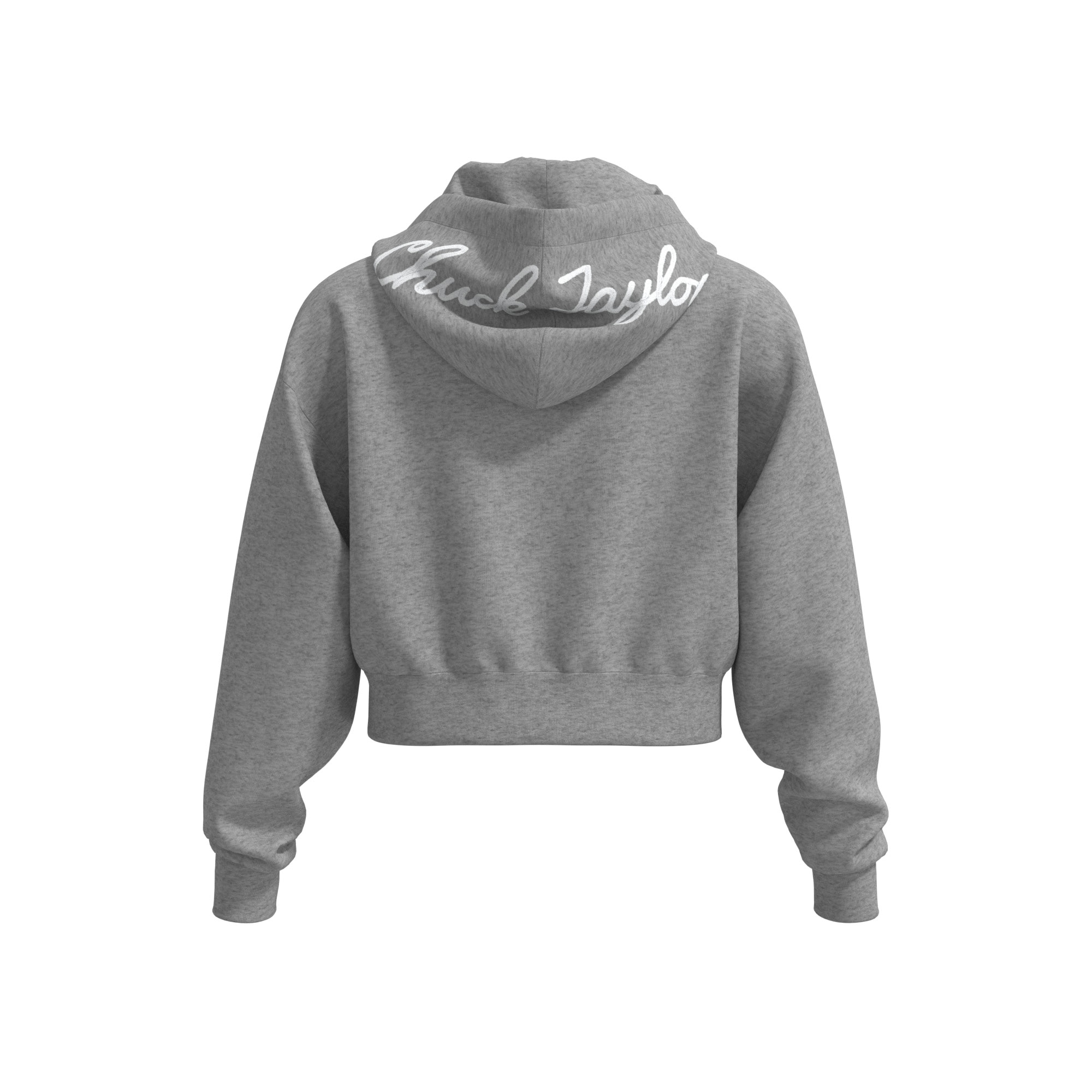 Sweatshirt Signature Full-zip Converse Cinzento-cinza-2