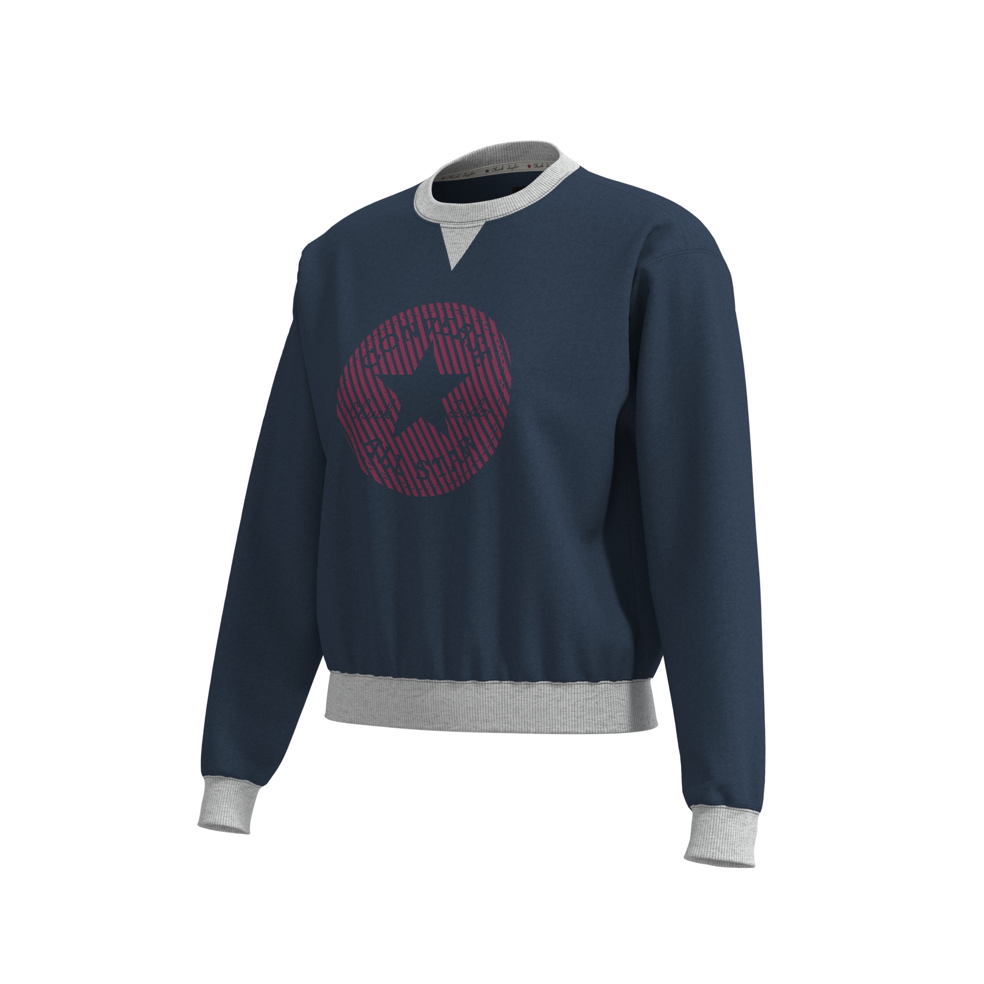 Sweatshirt Emblem Crew Converse Azul-marinho-3