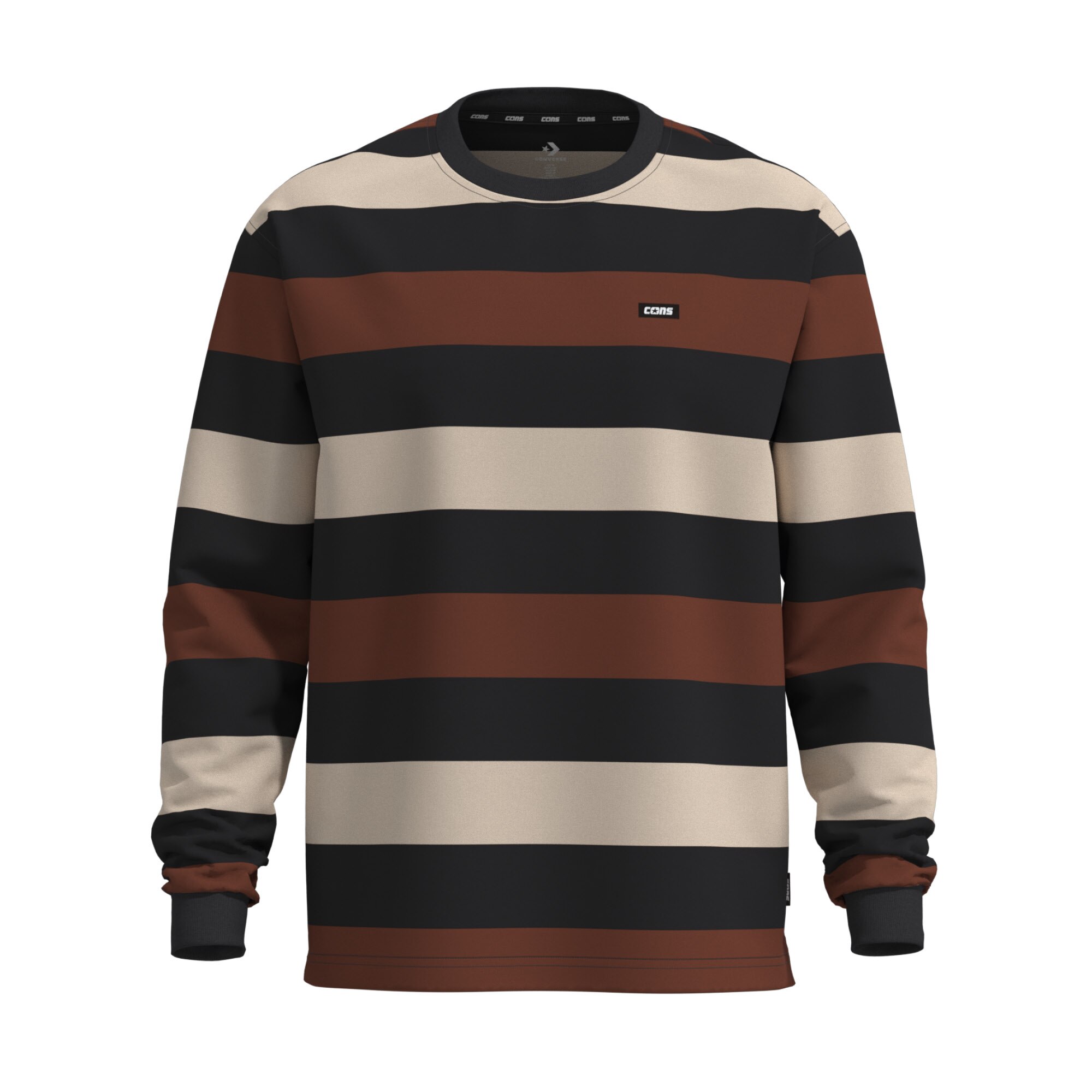 Imagem 0 de T-shirt Cons Ls Stripe Tee Converse