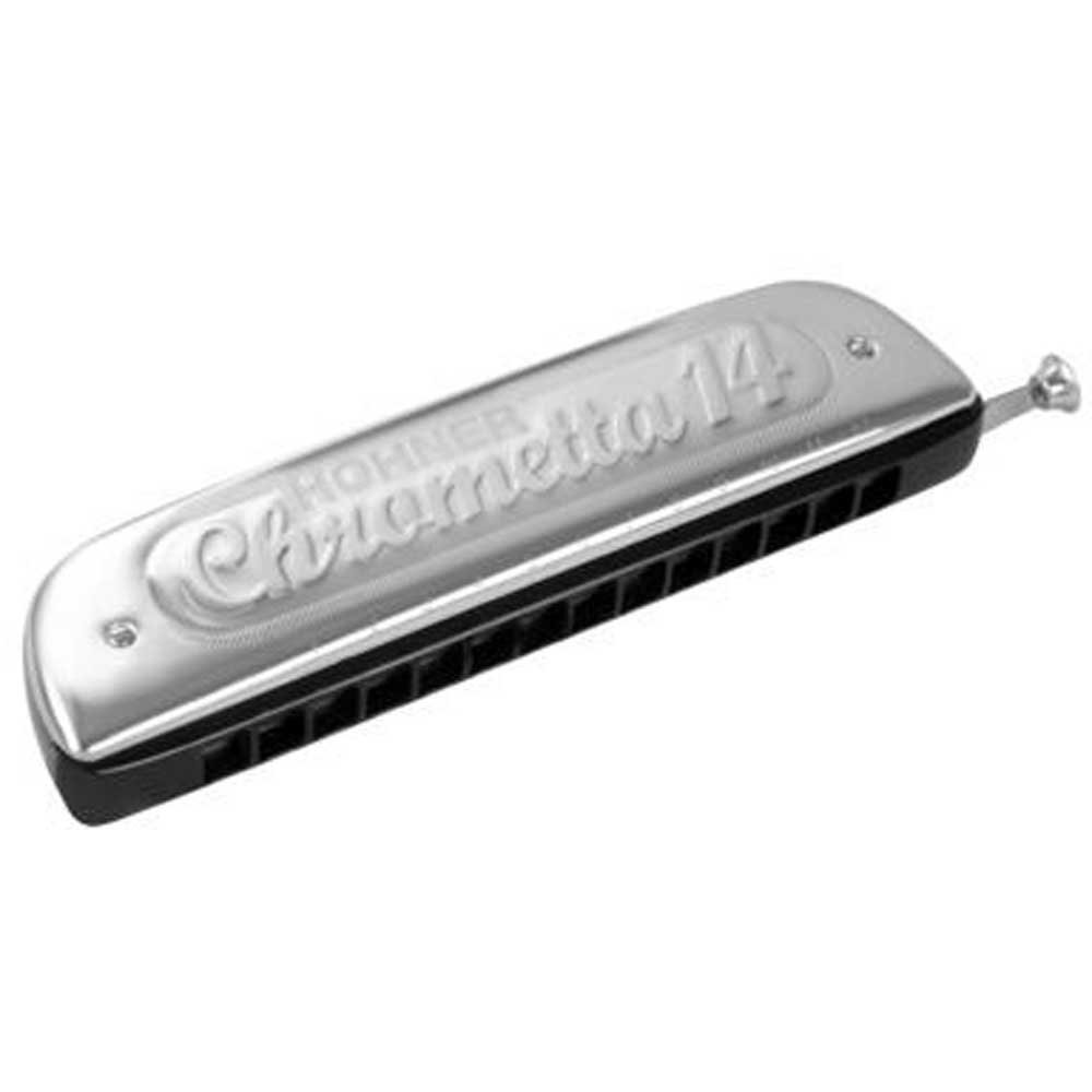 Harmónica cromática Hohner Chrometta 14. Metálico-1
