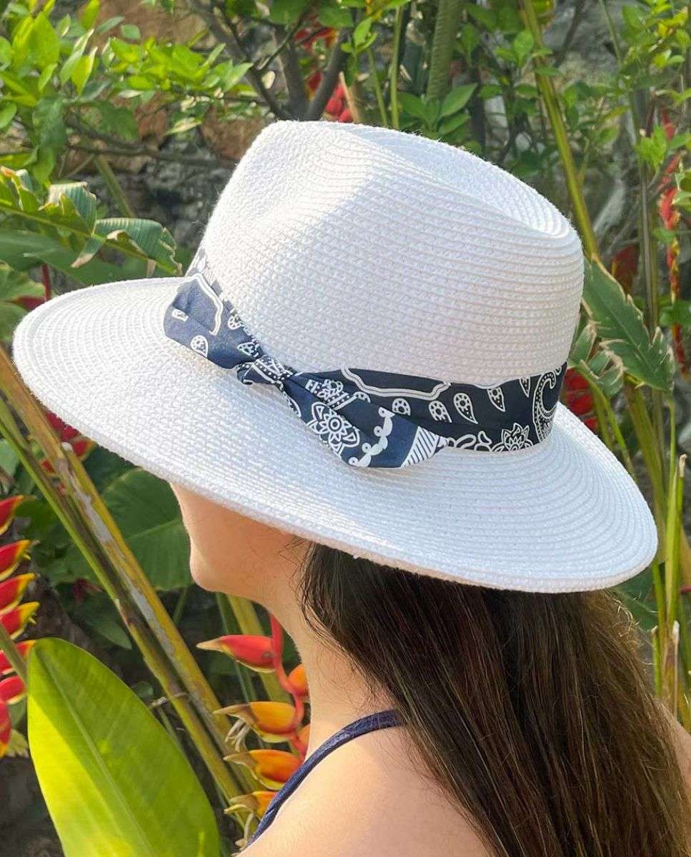 Chapéu Rimini com Proteção Solar Branco-5