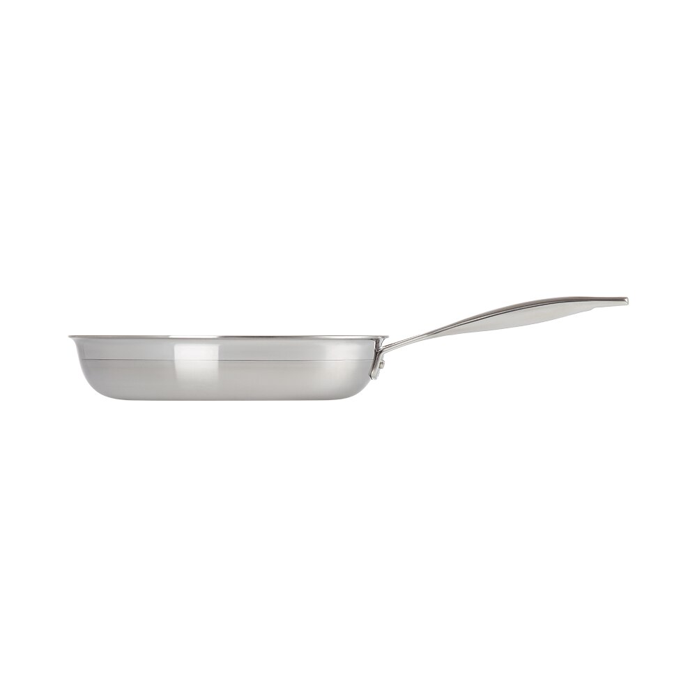 Frigideira baixa de aço inoxidável com revestimento antiaderente Le Creuset Cinzento-2