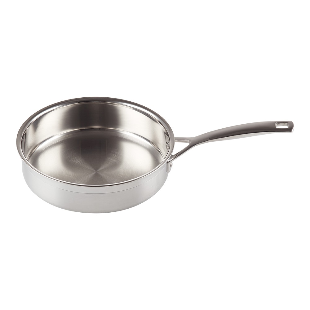 Sauté de Aço Inoxidável com tampa de vidro Le Creuset Cinzento-3