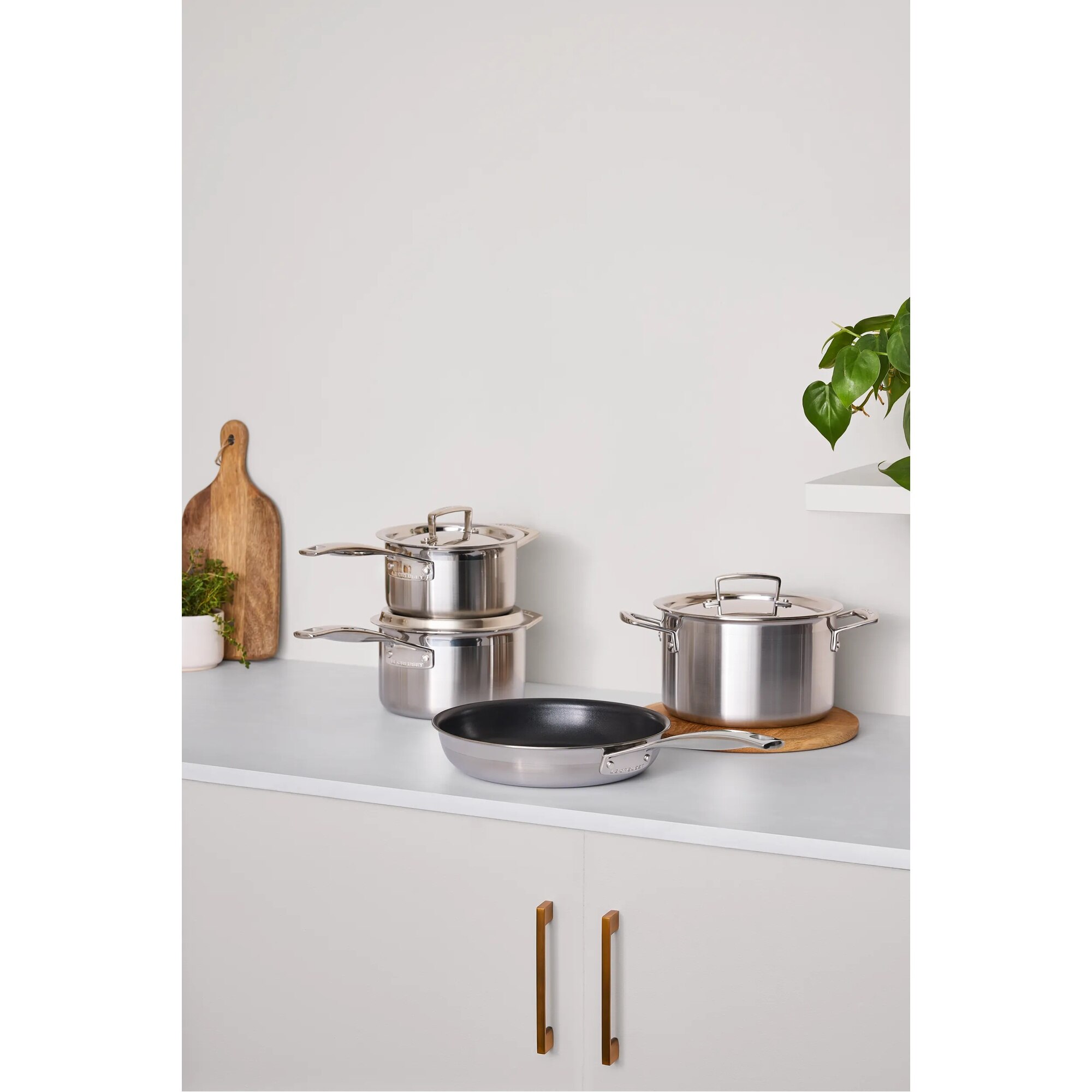 Set 4 peças 3-PLY Le Creuset Prata-3