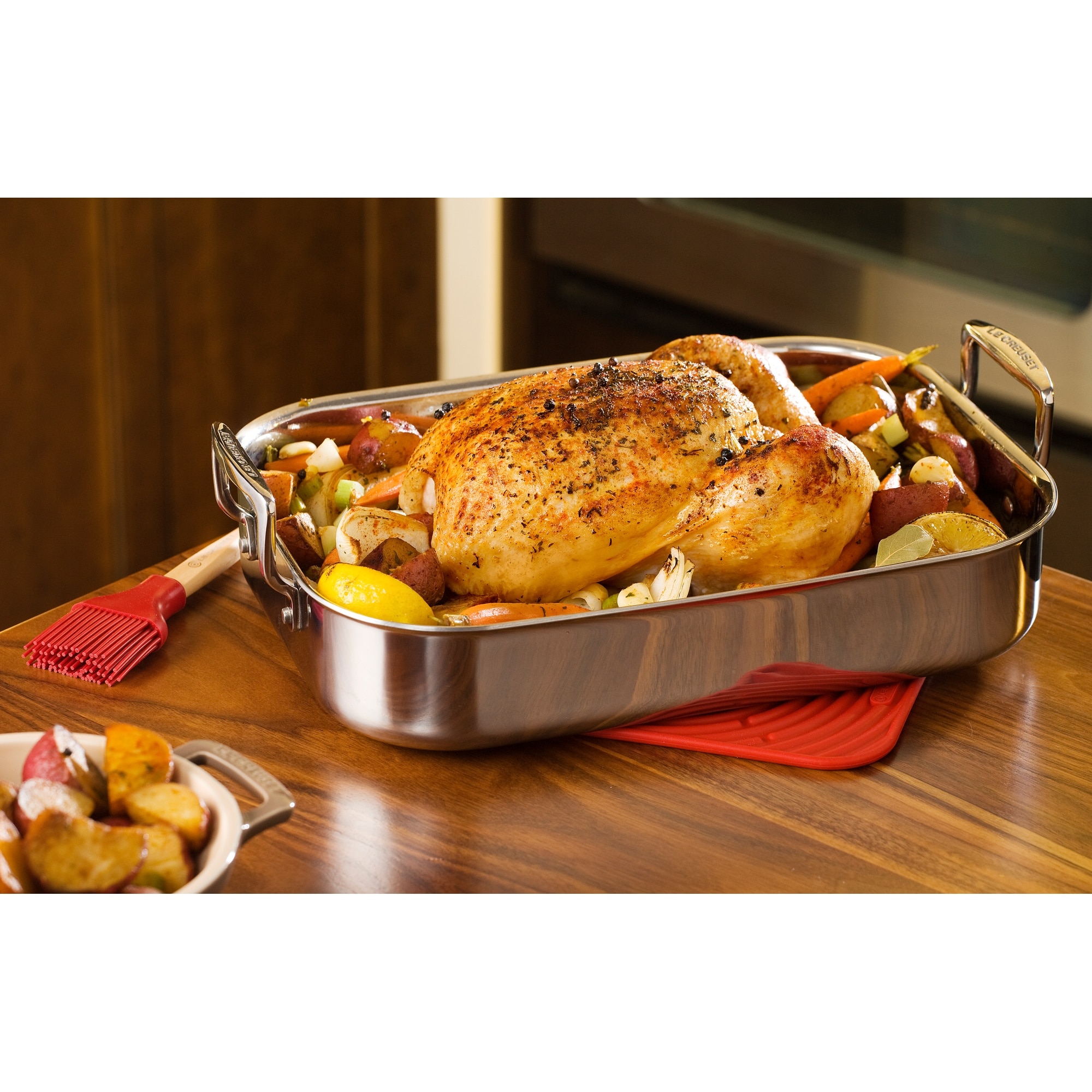 Travessa 3-ply de forno retangular Le Creuset Cinzento-4