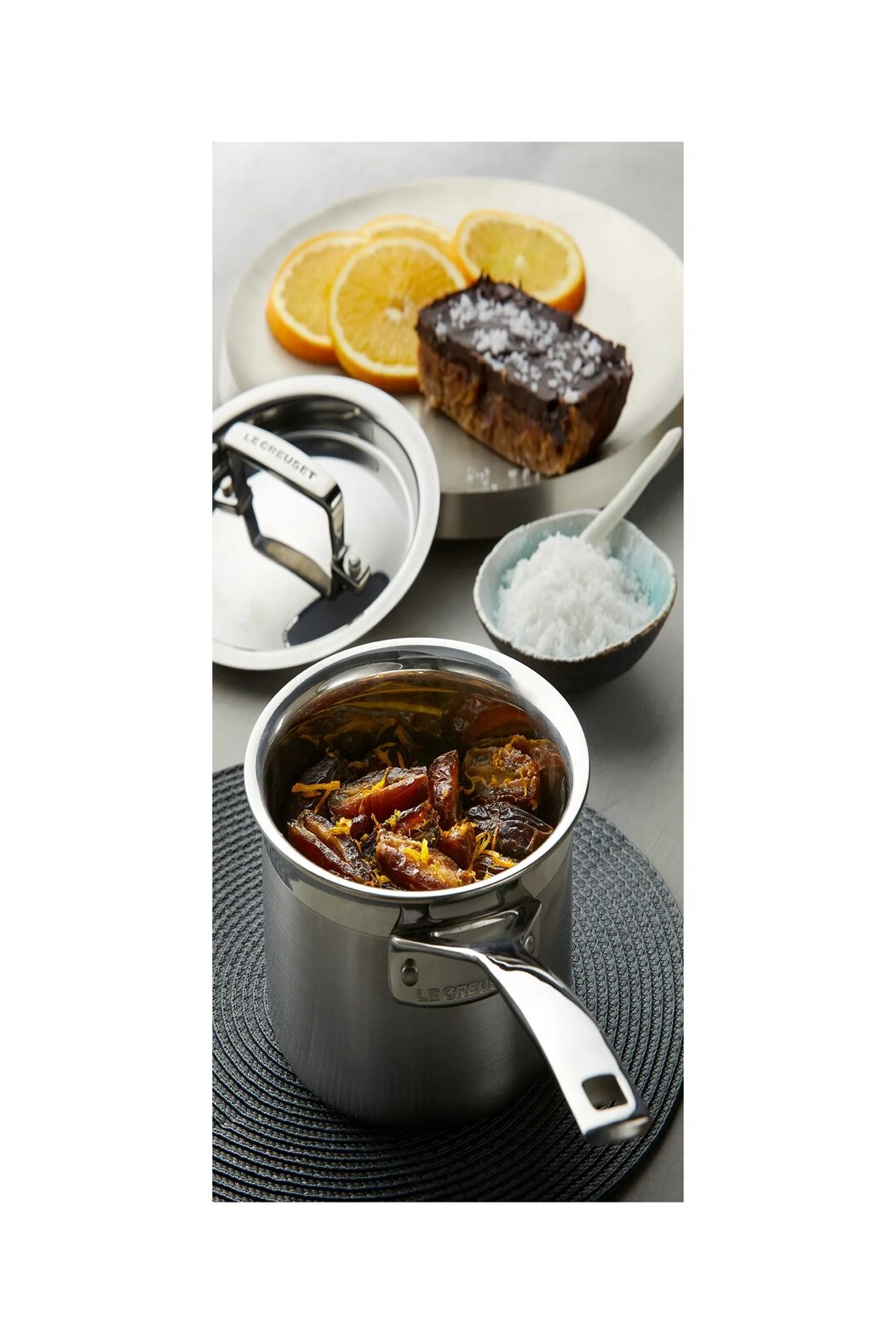Tacho 3-ply com tampa Le Creuset Prata-5