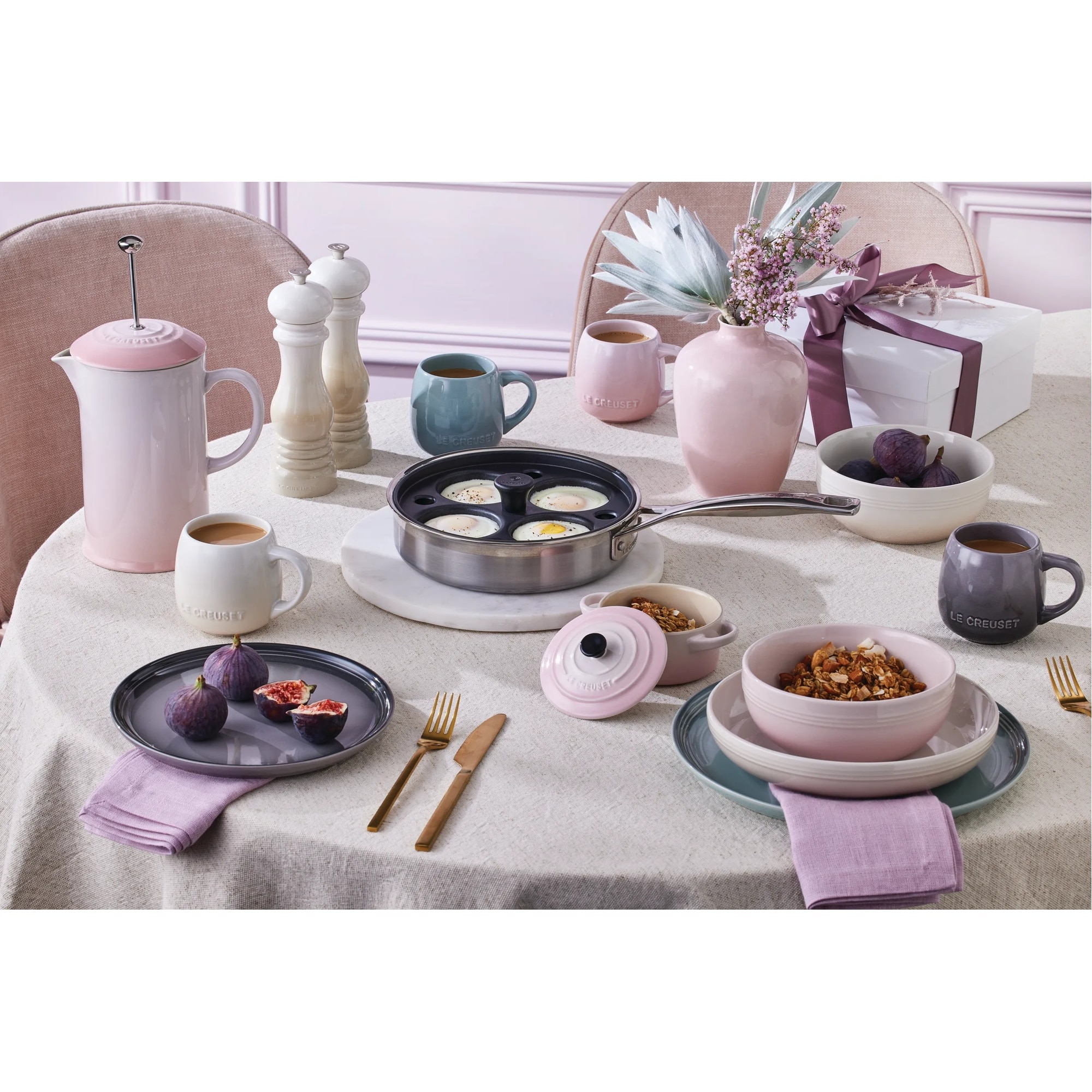 Frigideira para ovos escalfados com tampa de vidro Le Creuset Cinzento-5