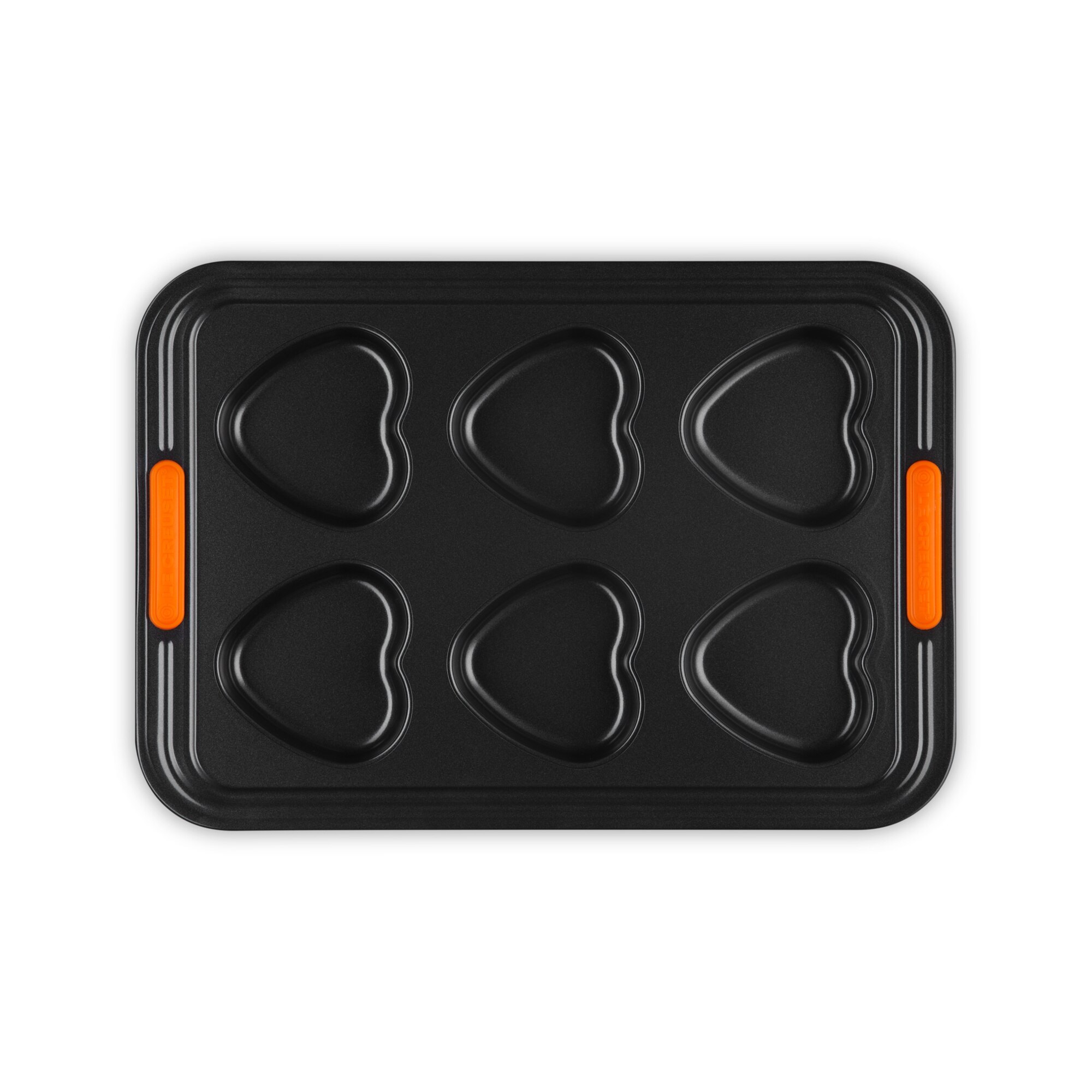 Molde de 6 corações Le Creuset Preto-2