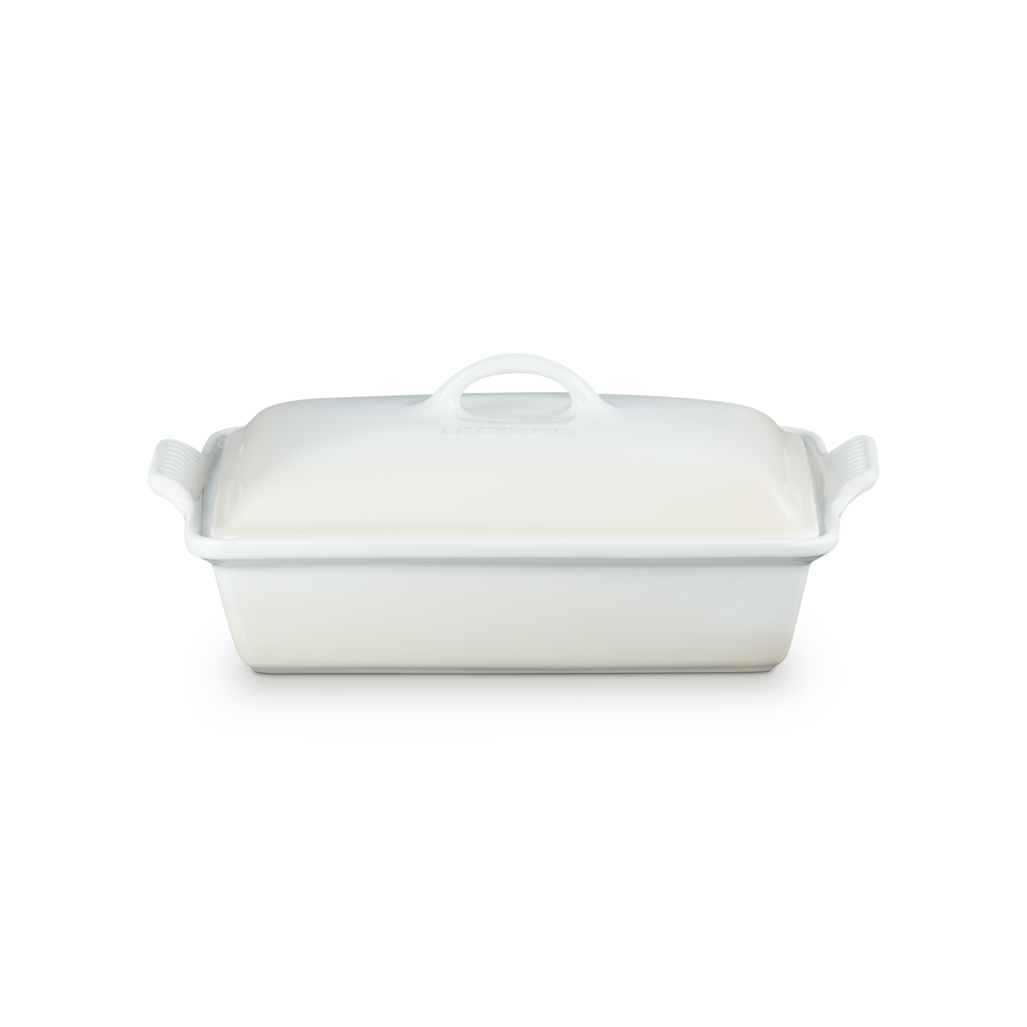 Imagem 0 de Travessa rectangular com tampa Heritage de cerámica de gres Le Creuset
