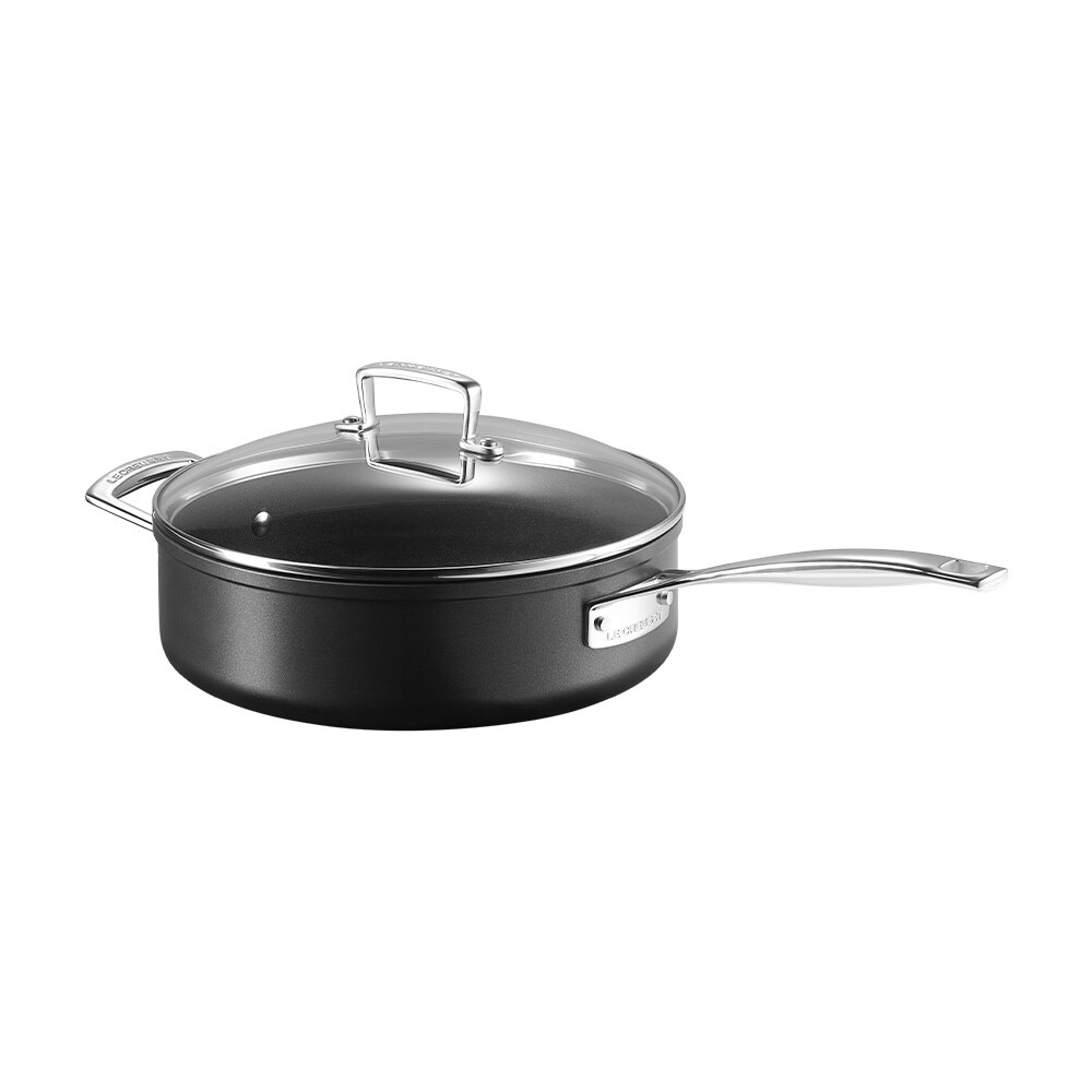 Sauté de alumínio antiaderente com tampa de vidro Le Creuset Preto-3
