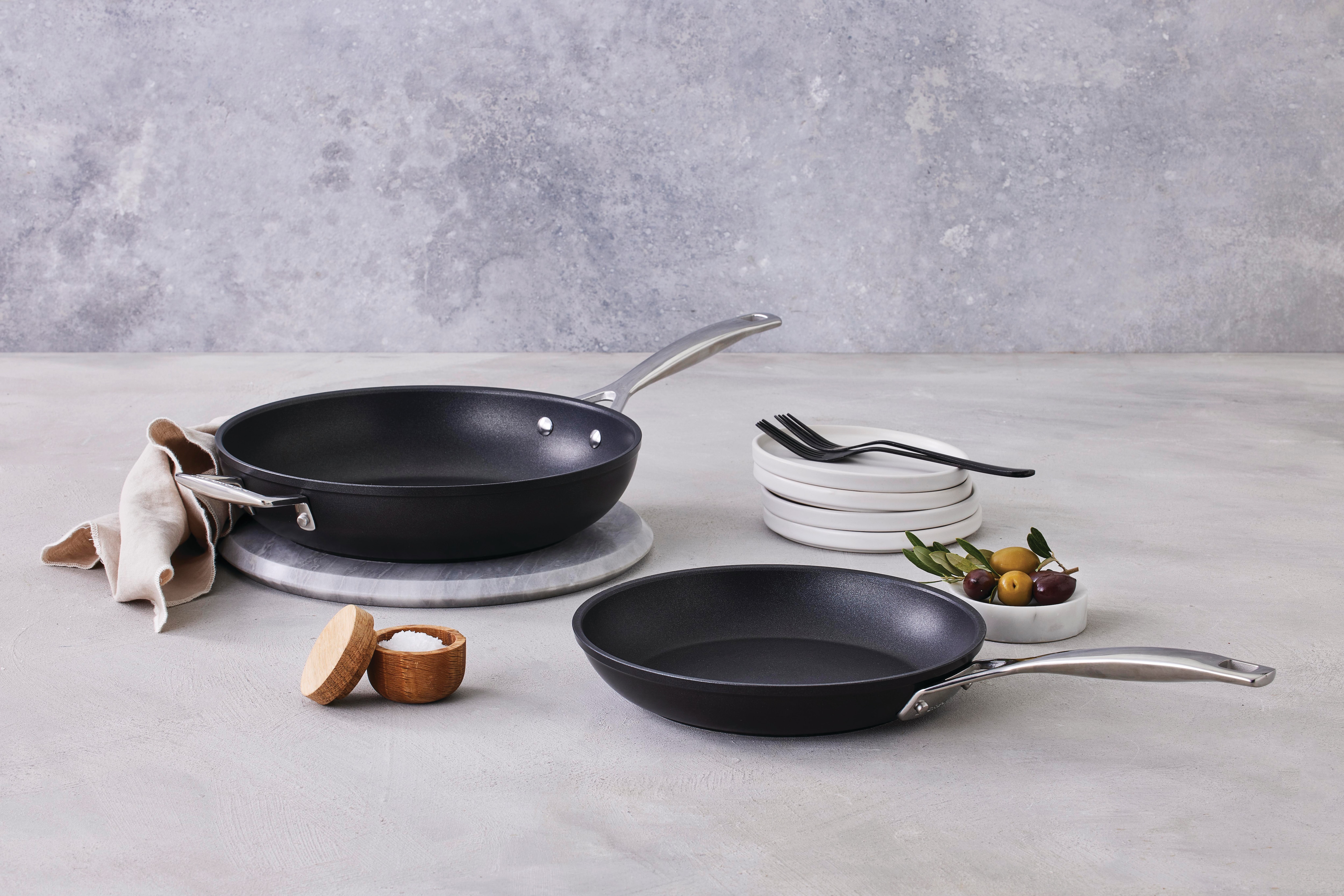 Set 2 frigideiras de alumínio antiaderente Le Creuset Preto-2