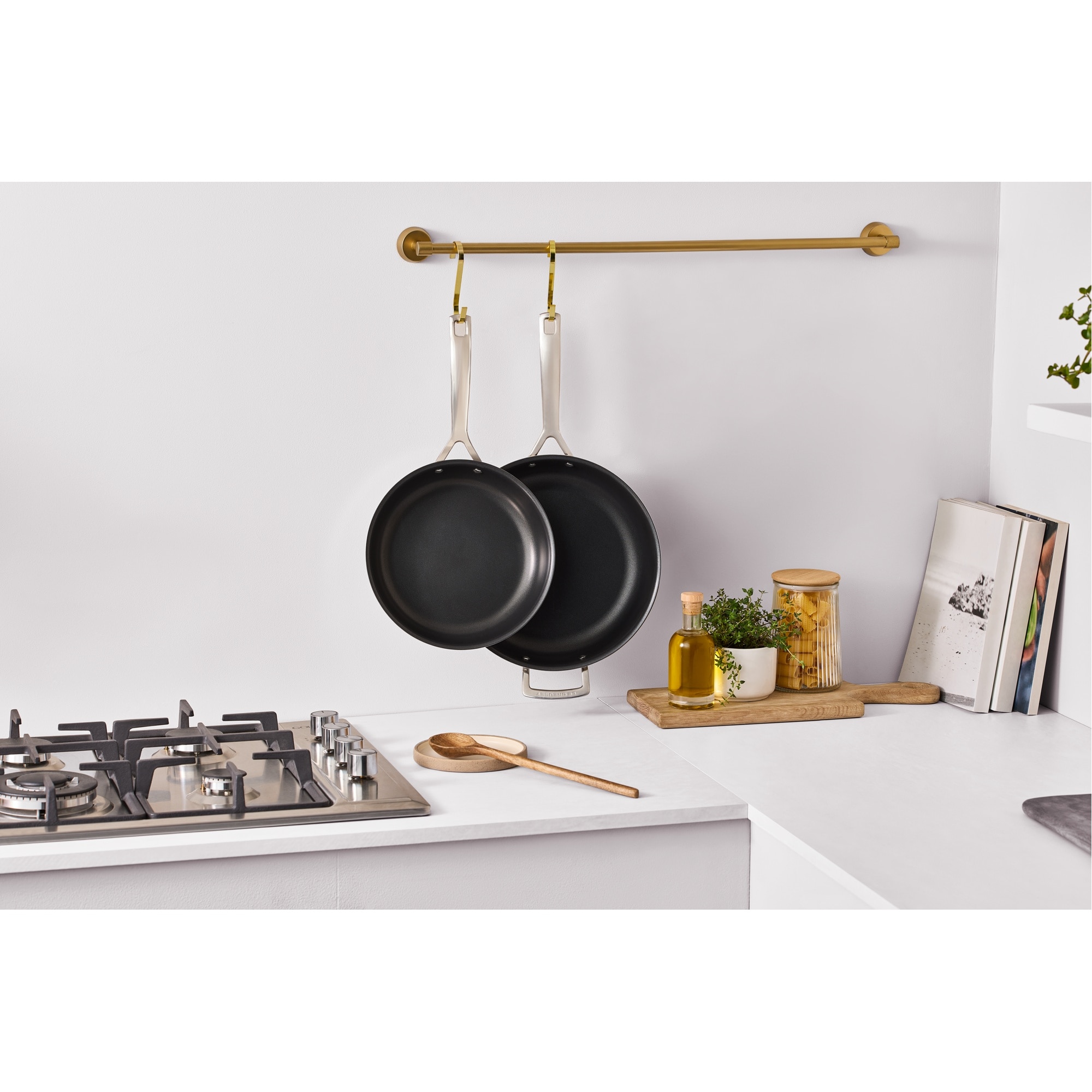 Set 2 frigideiras de alumínio antiaderente Le Creuset Preto-4