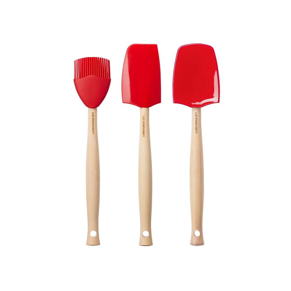 Set de 3 espatulas craft Le Creuset Cereja-1