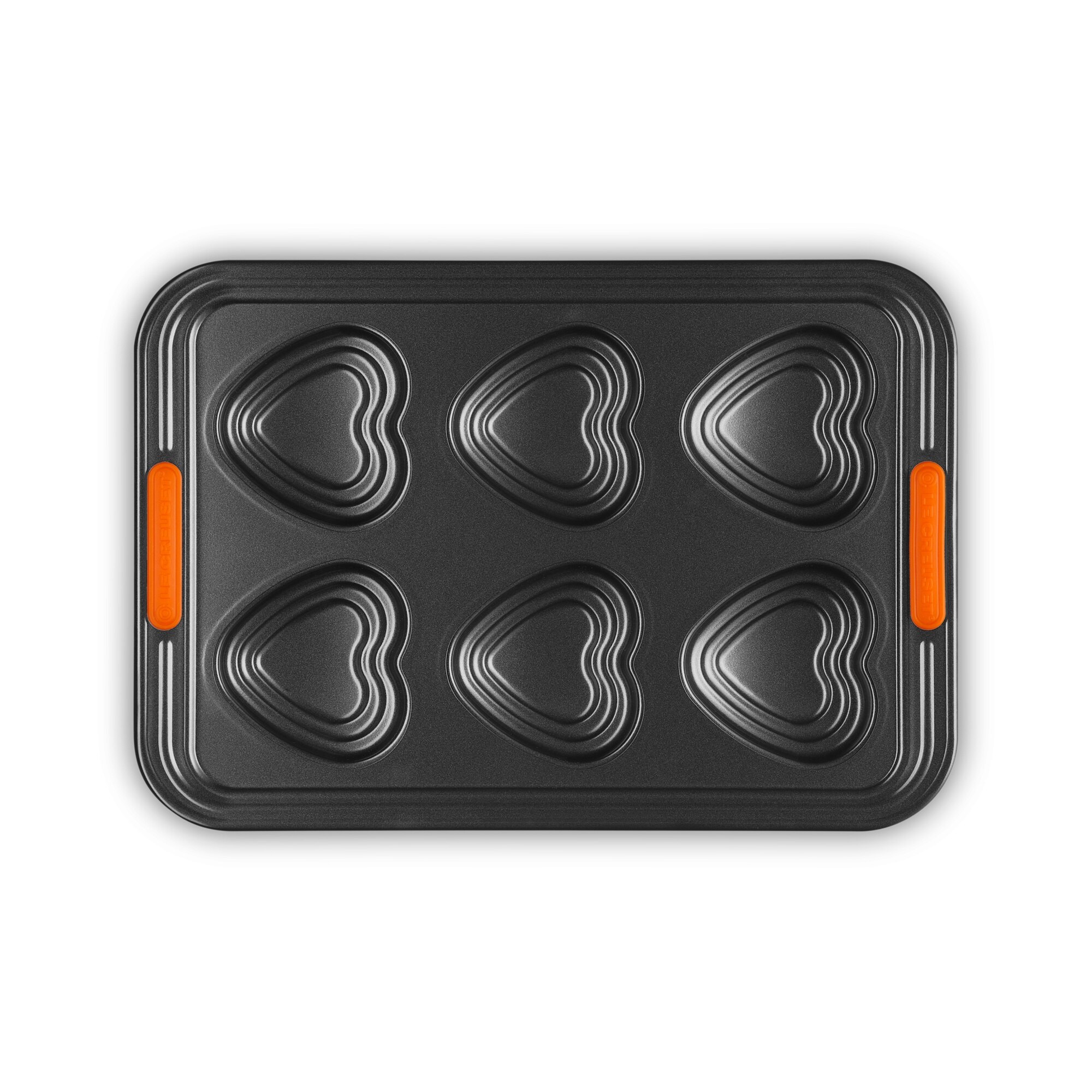Molde de 6 corações Le Creuset Preto-2