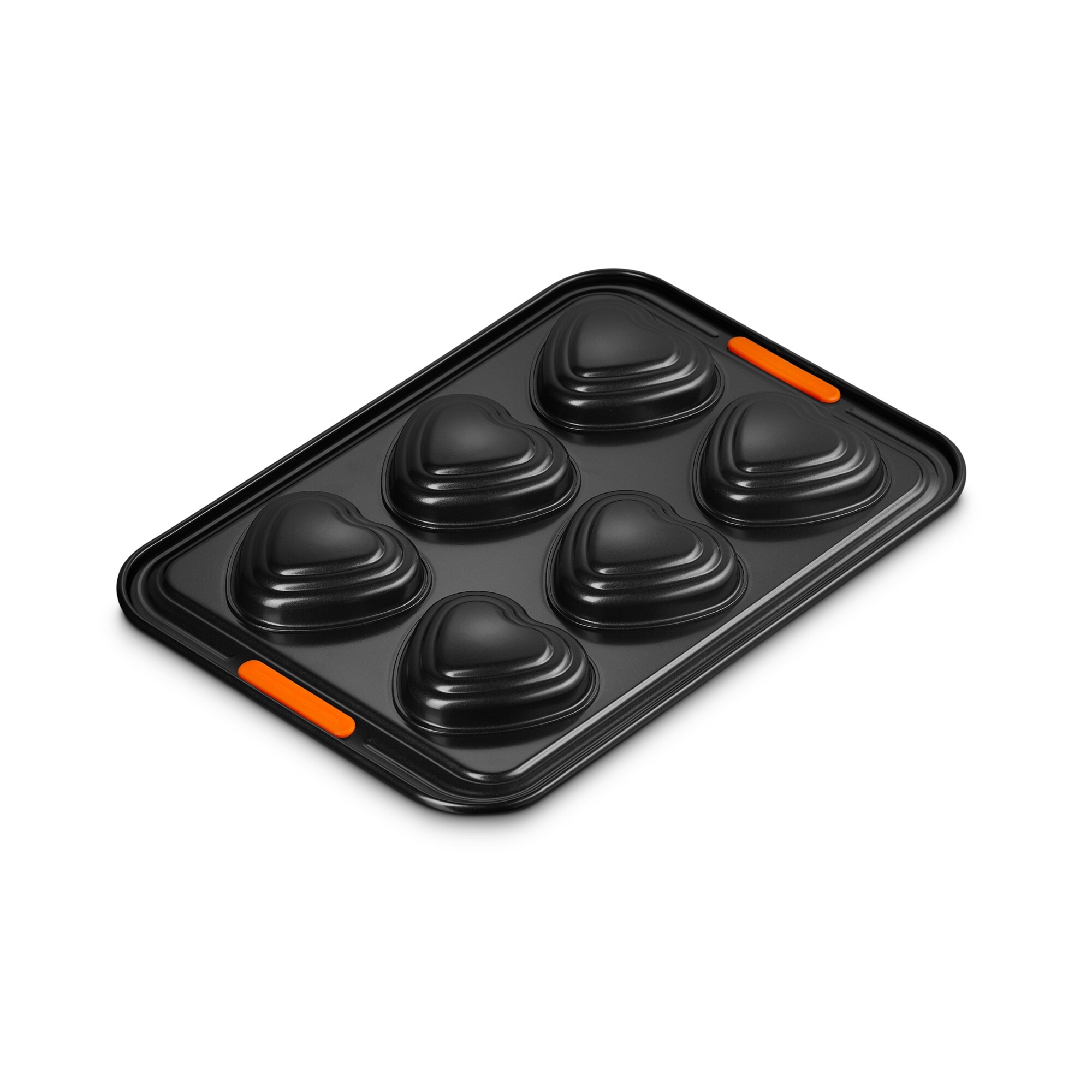 Molde de 6 corações Le Creuset Preto-3