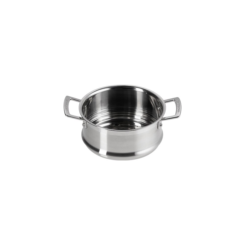 Panela de 3-Ply con vaporizador e tampa Le Creuset Cinzento-5