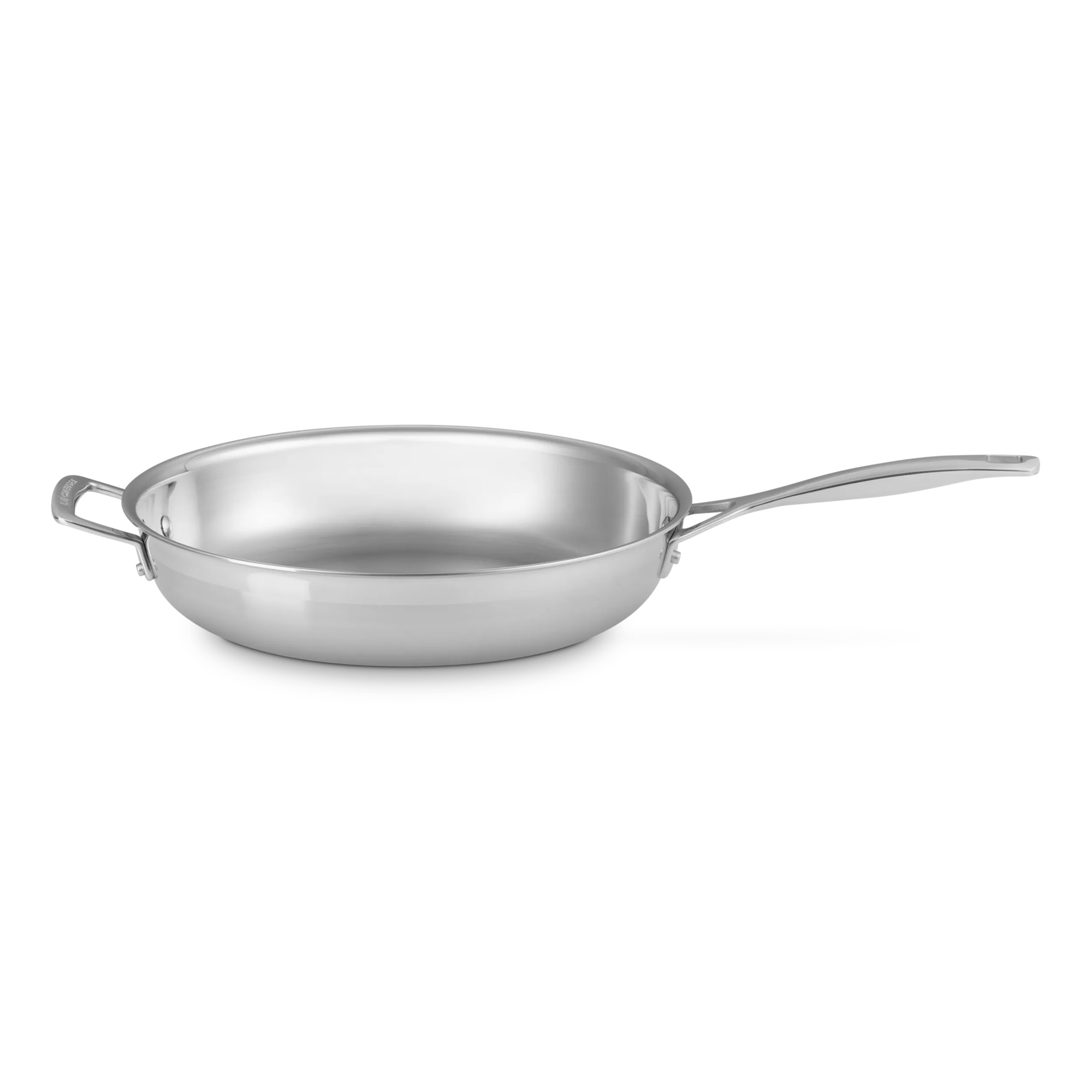 Frigideira baixa com pega de aço inoxidável signature Le Creuset Cinzento-1