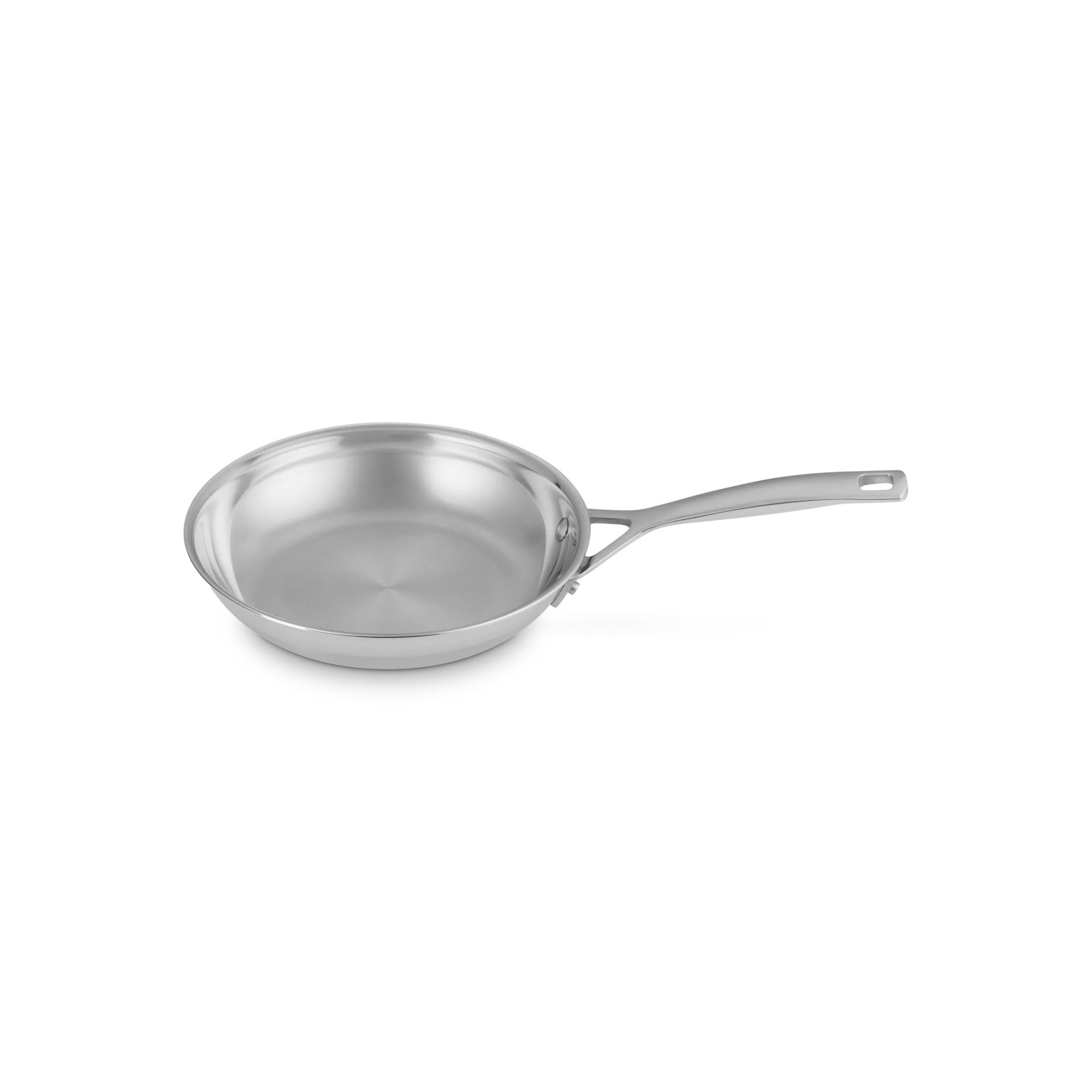 Frigideira baixa de aço inoxidável signature Le Creuset Cinzento-2